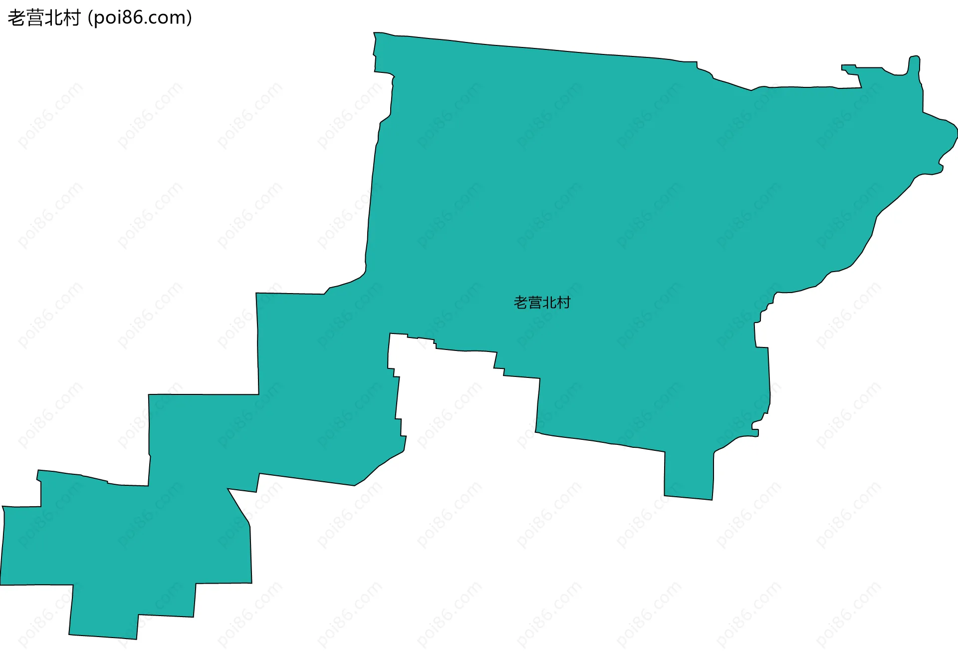 老营北村边界地图