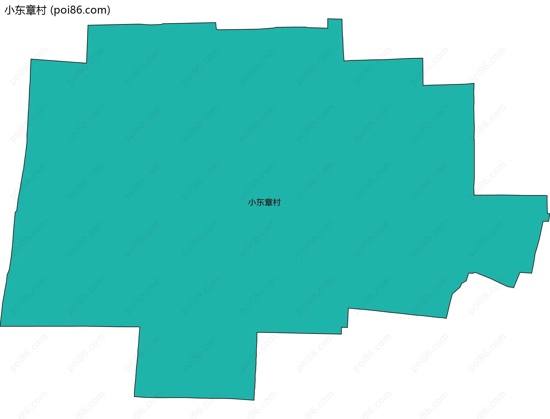 小东章村边界地图