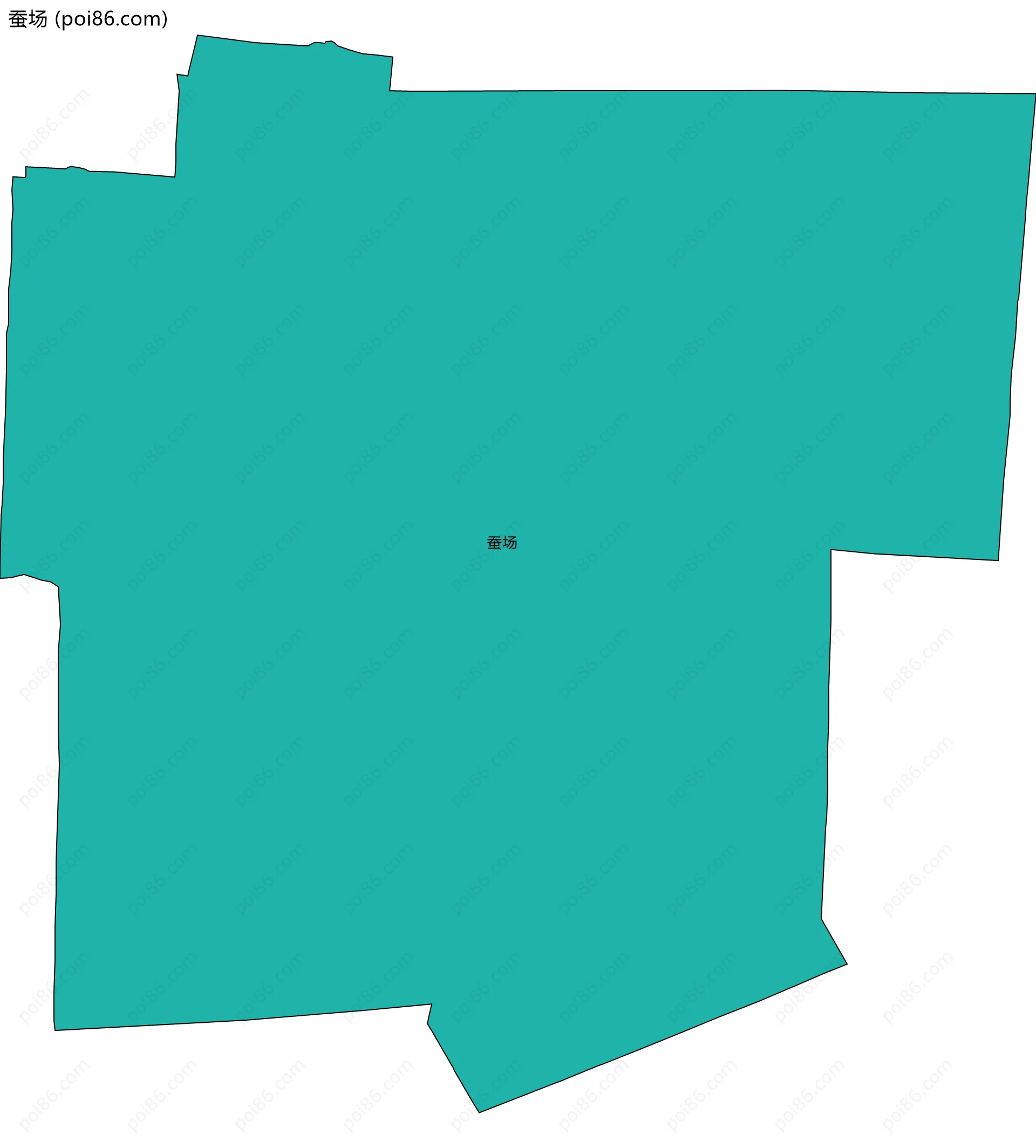 蚕场边界地图