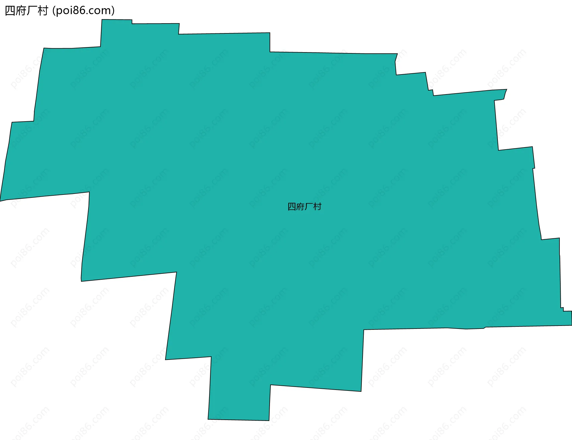 四府厂村边界地图