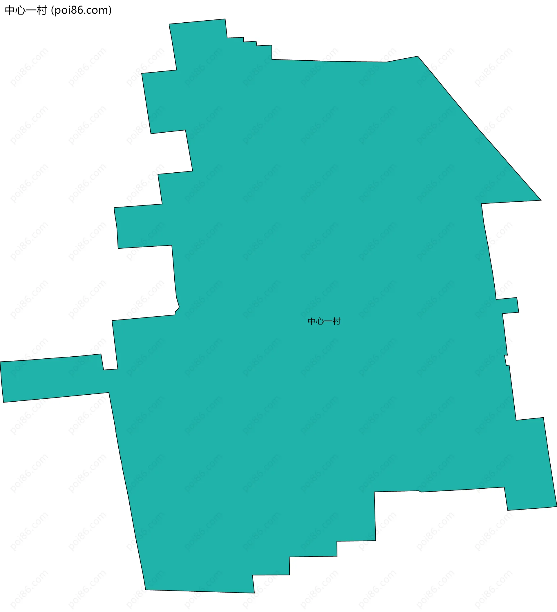 中心一村边界地图