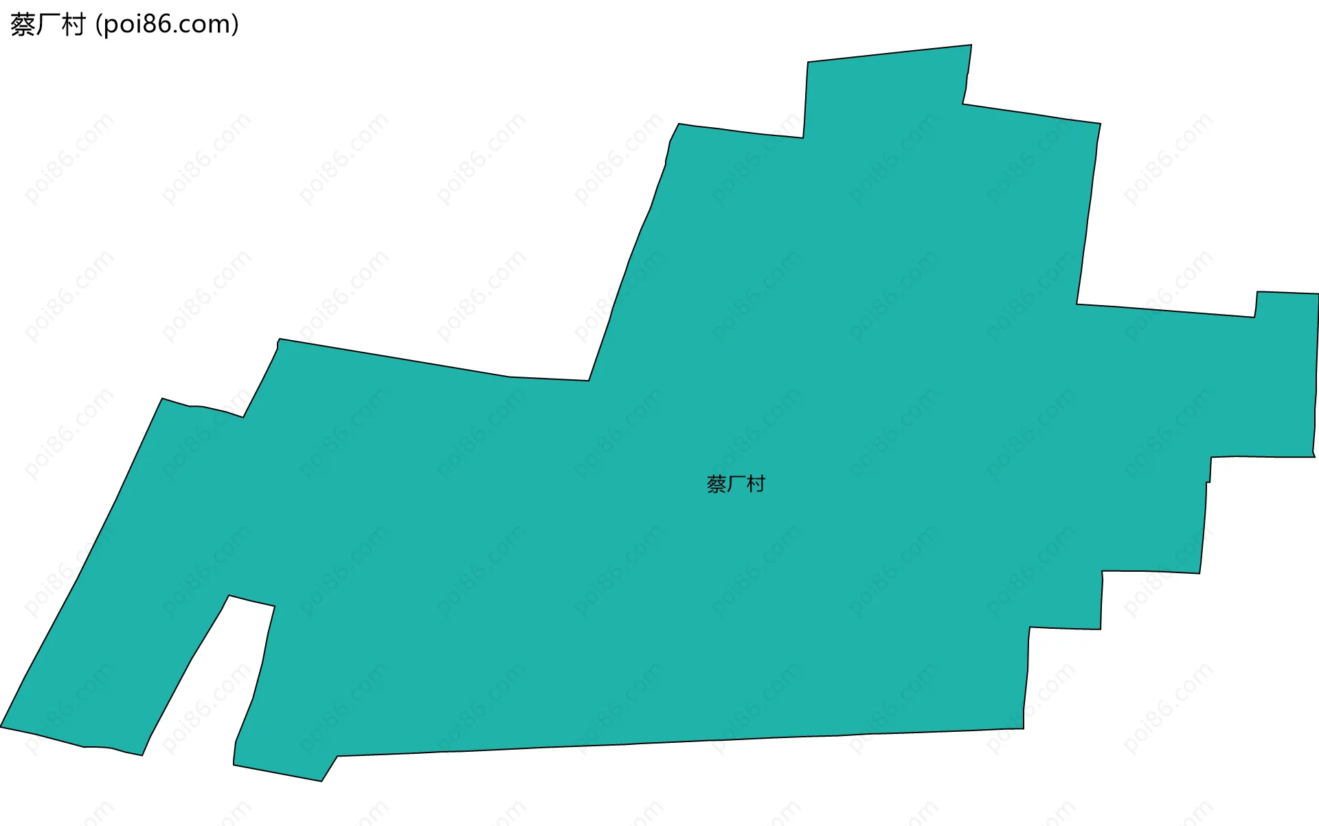 蔡厂村边界地图