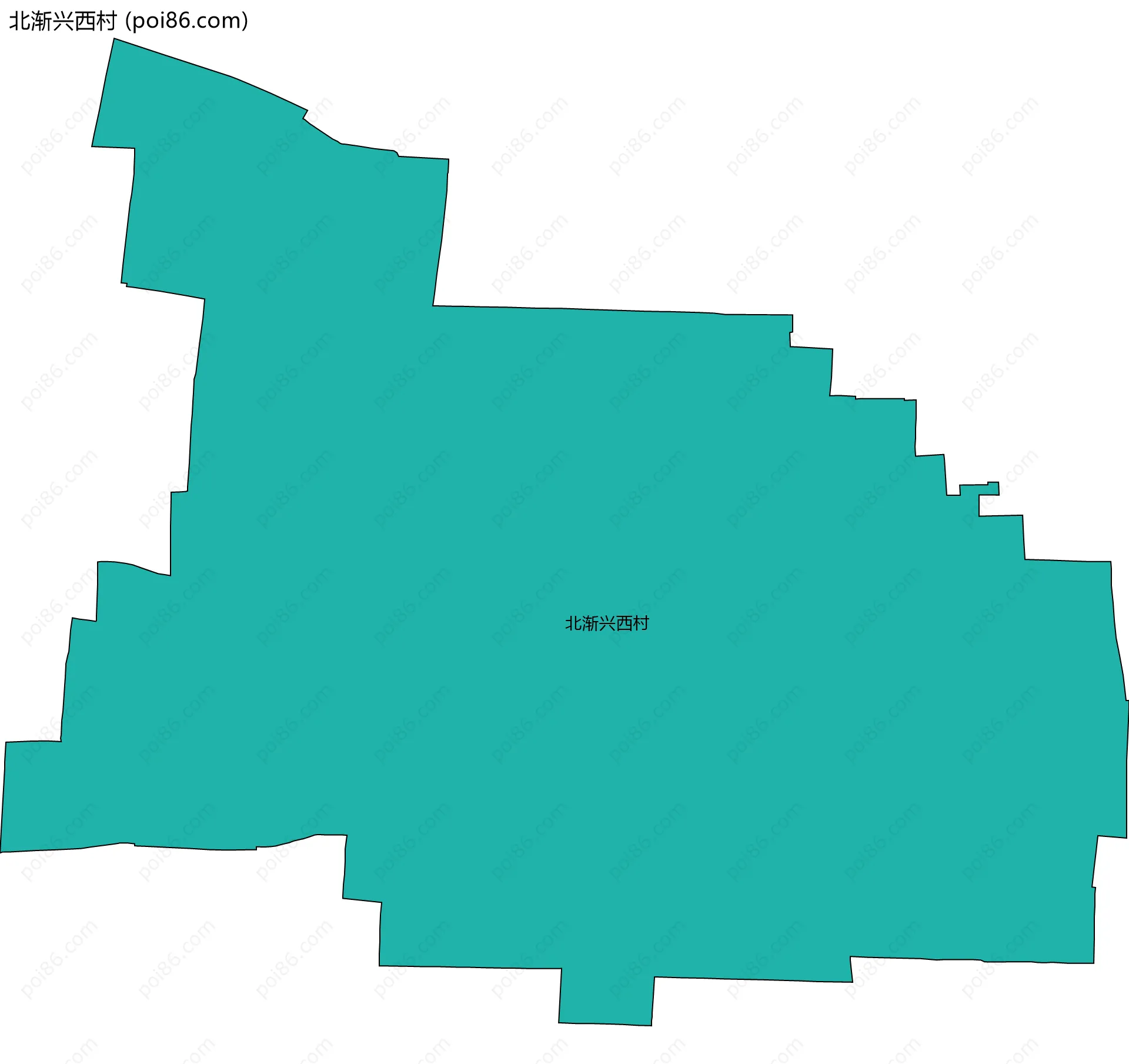 北渐兴西村边界地图