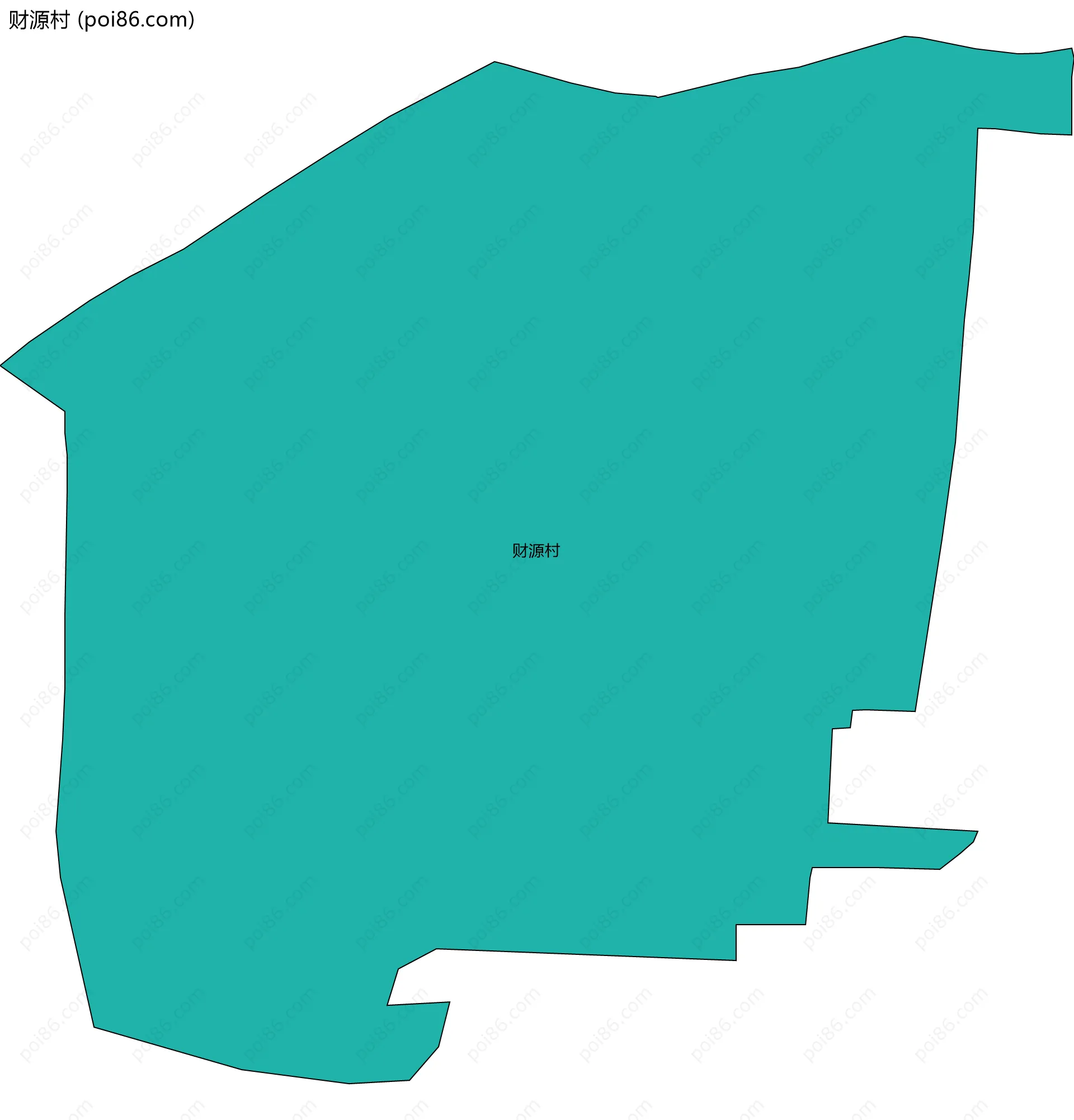 财源村边界地图