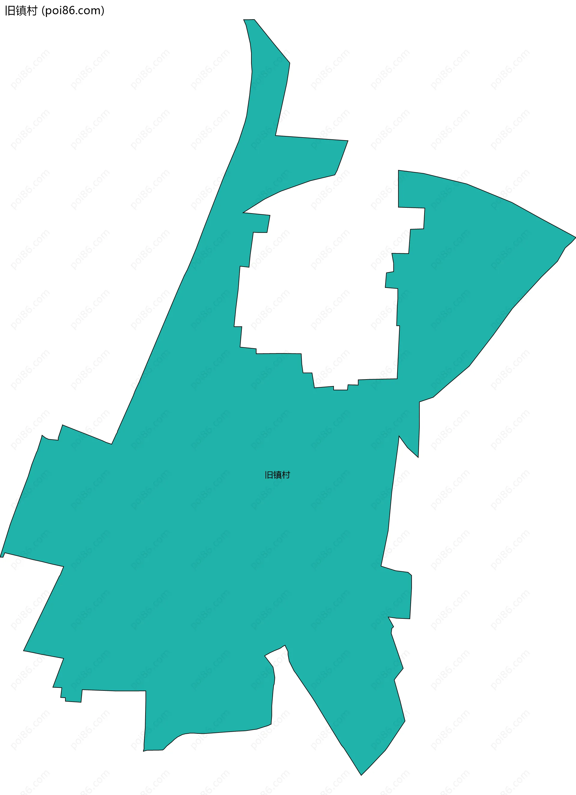 旧镇村边界地图