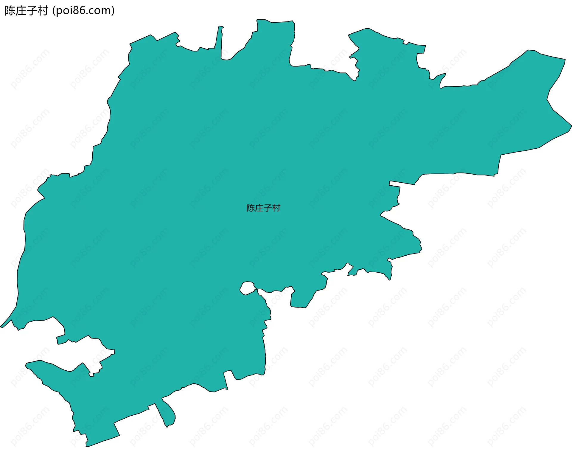 陈庄子村边界地图