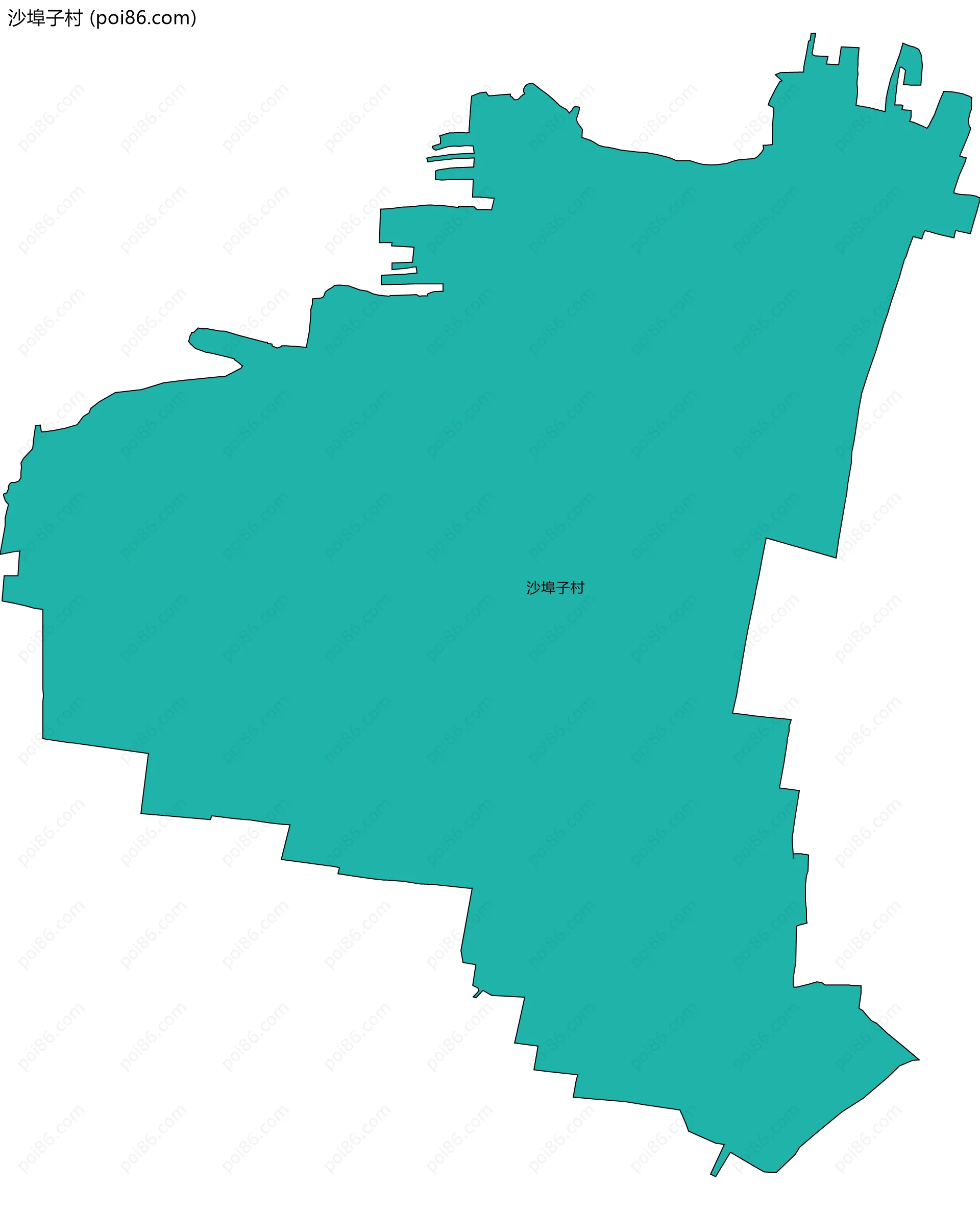 沙埠子村边界地图