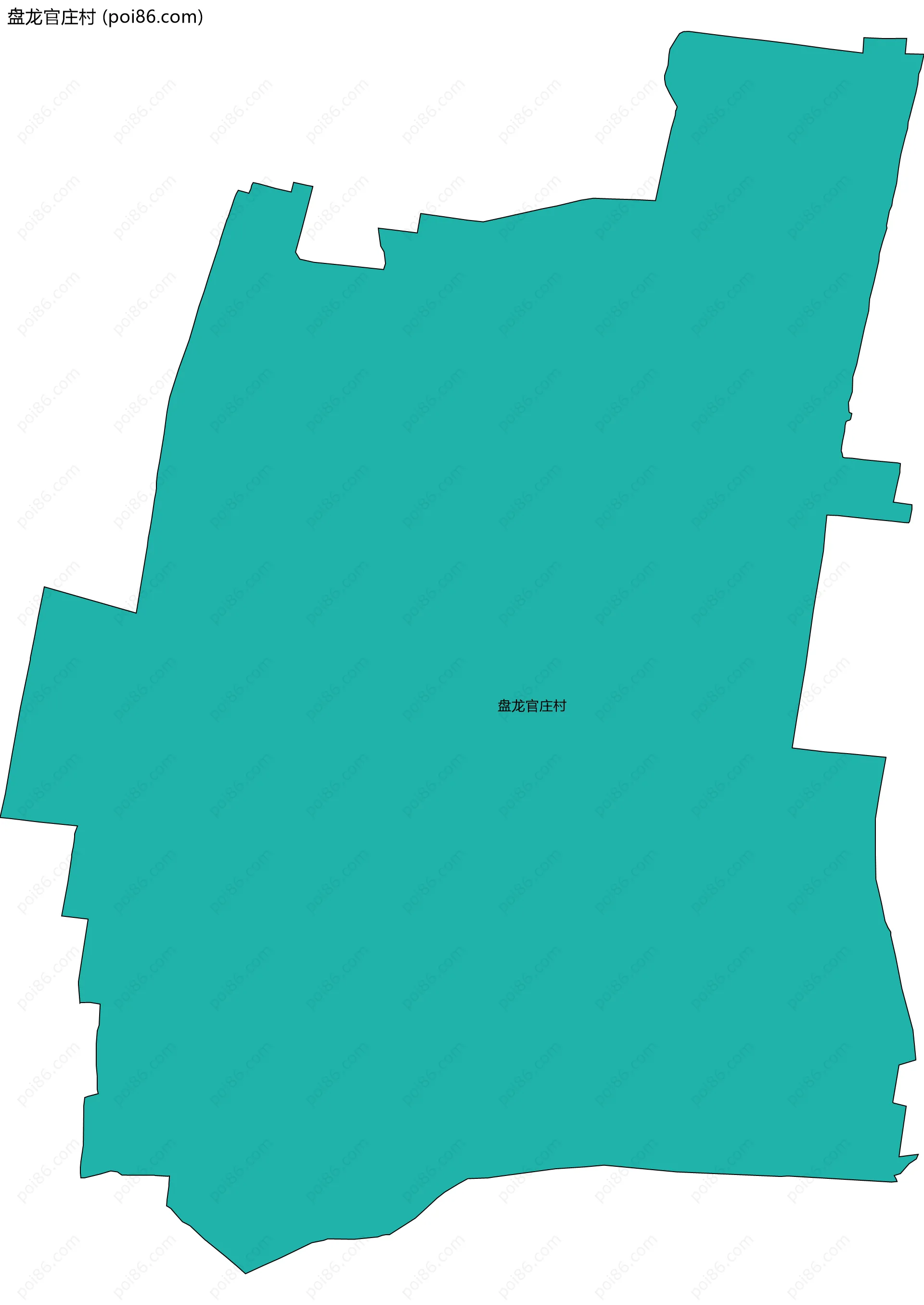 盘龙官庄村边界地图