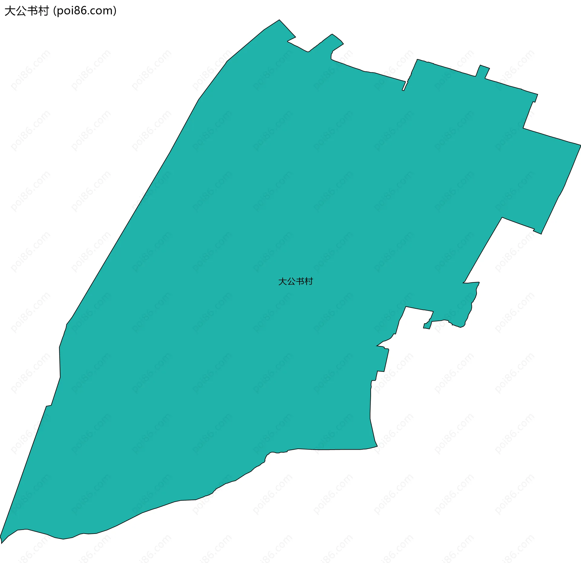 大公书村边界地图