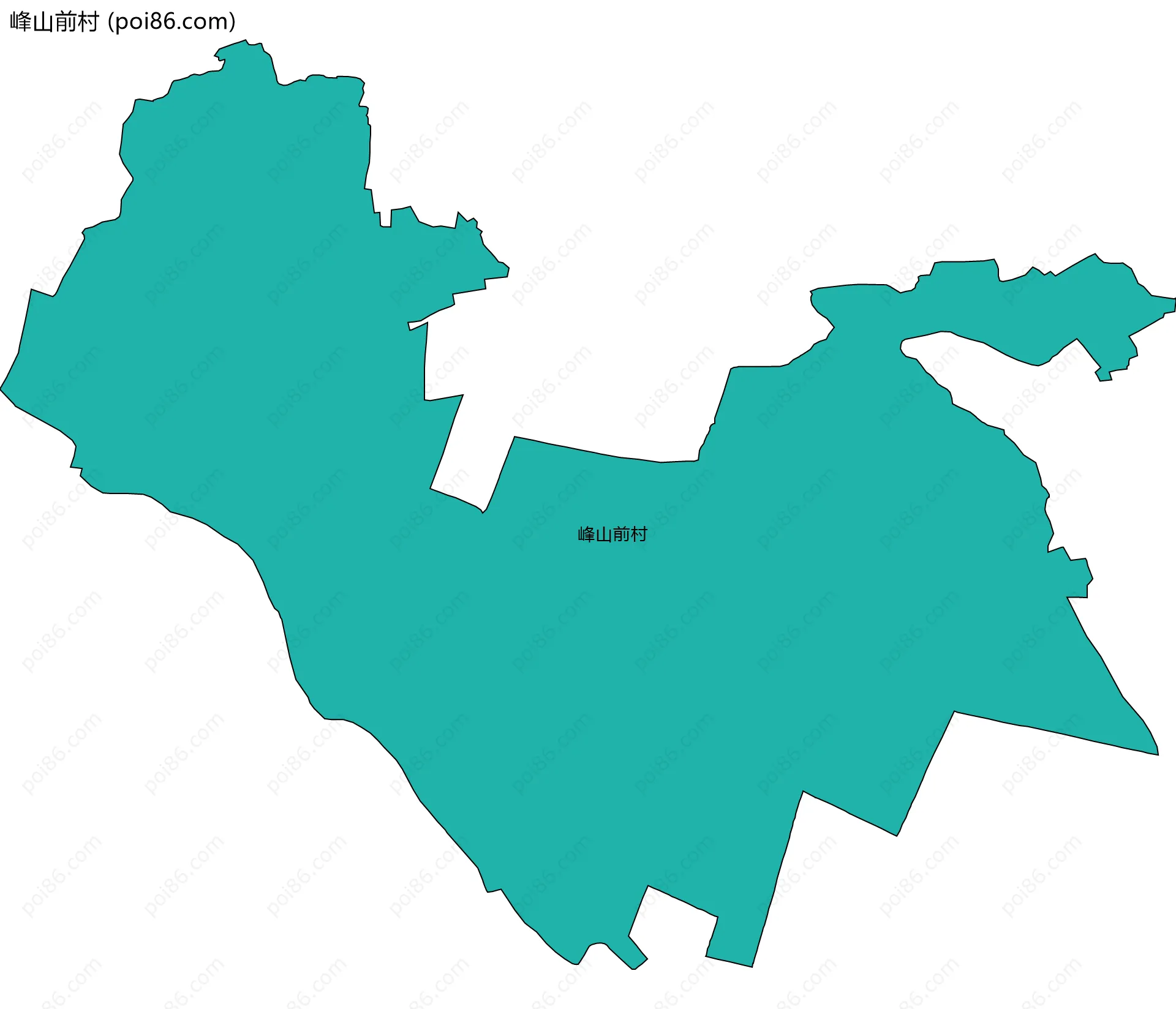 峰山前村边界地图