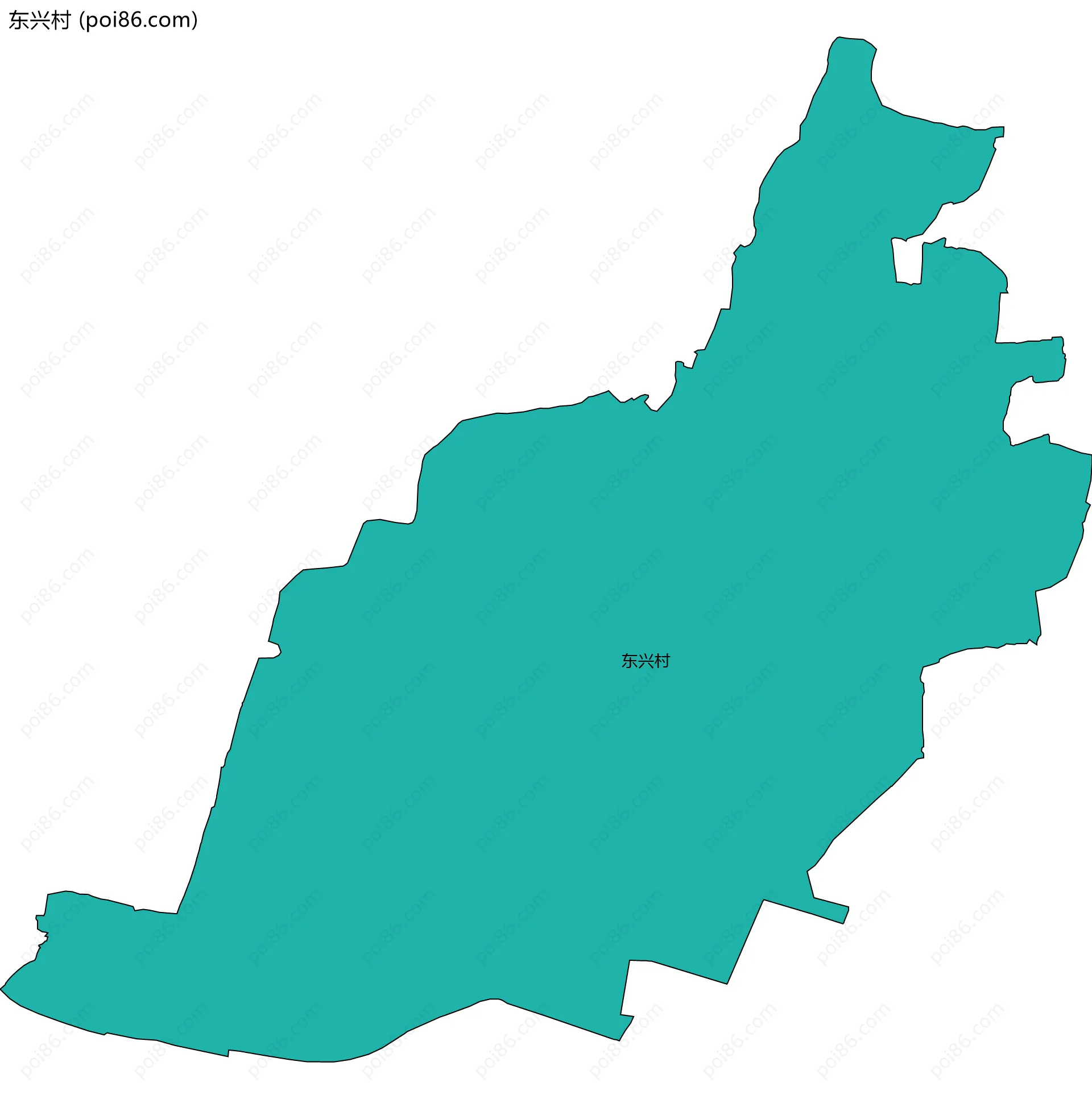 东兴村边界地图