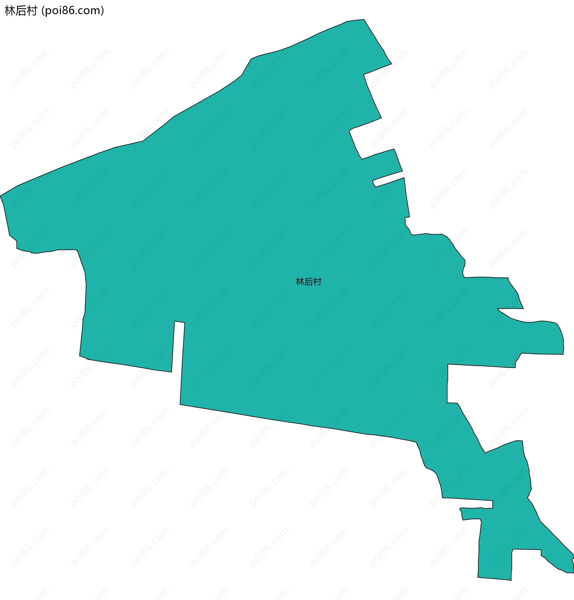 林后村边界地图