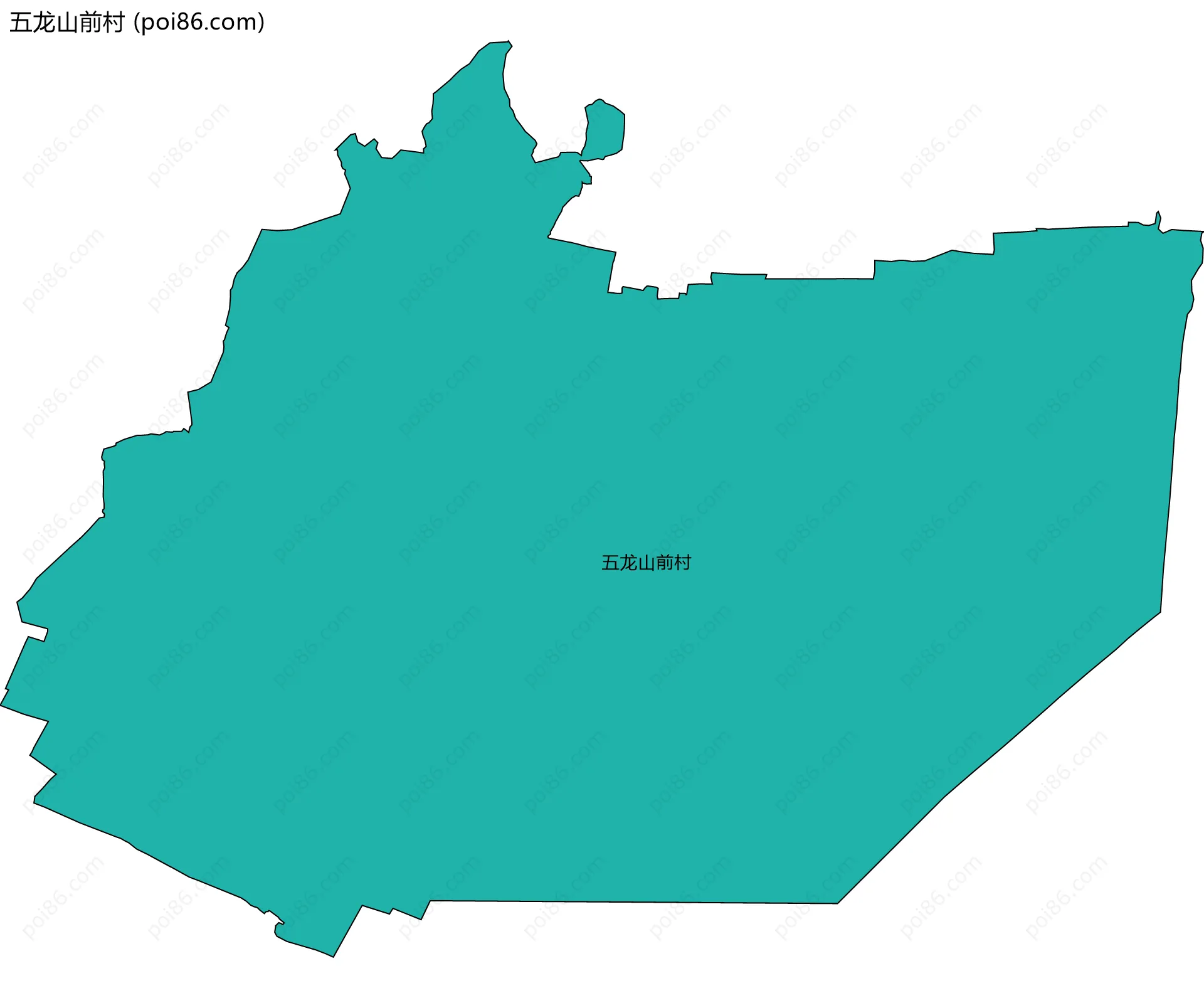 五龙山前村边界地图