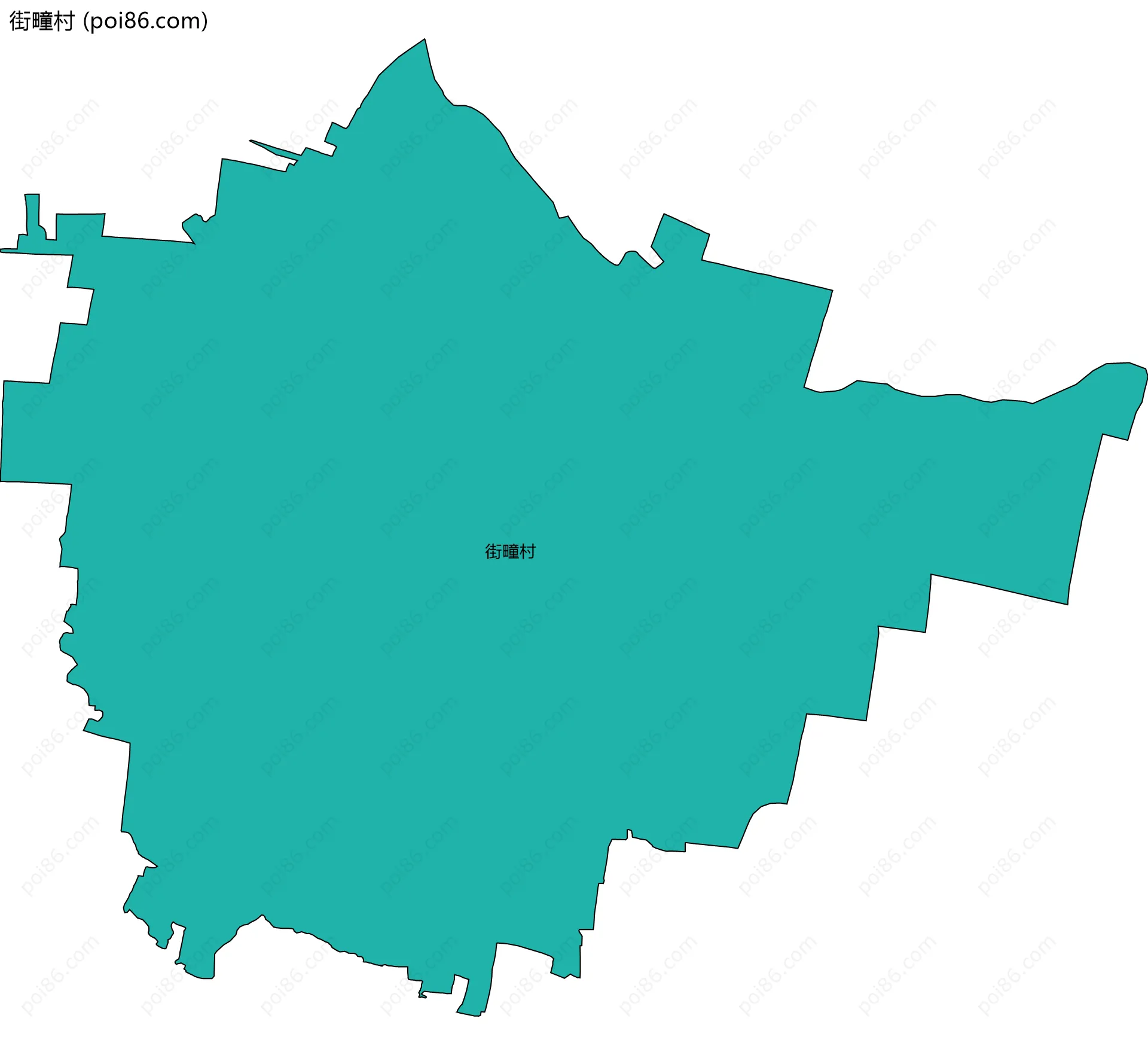街疃村边界地图