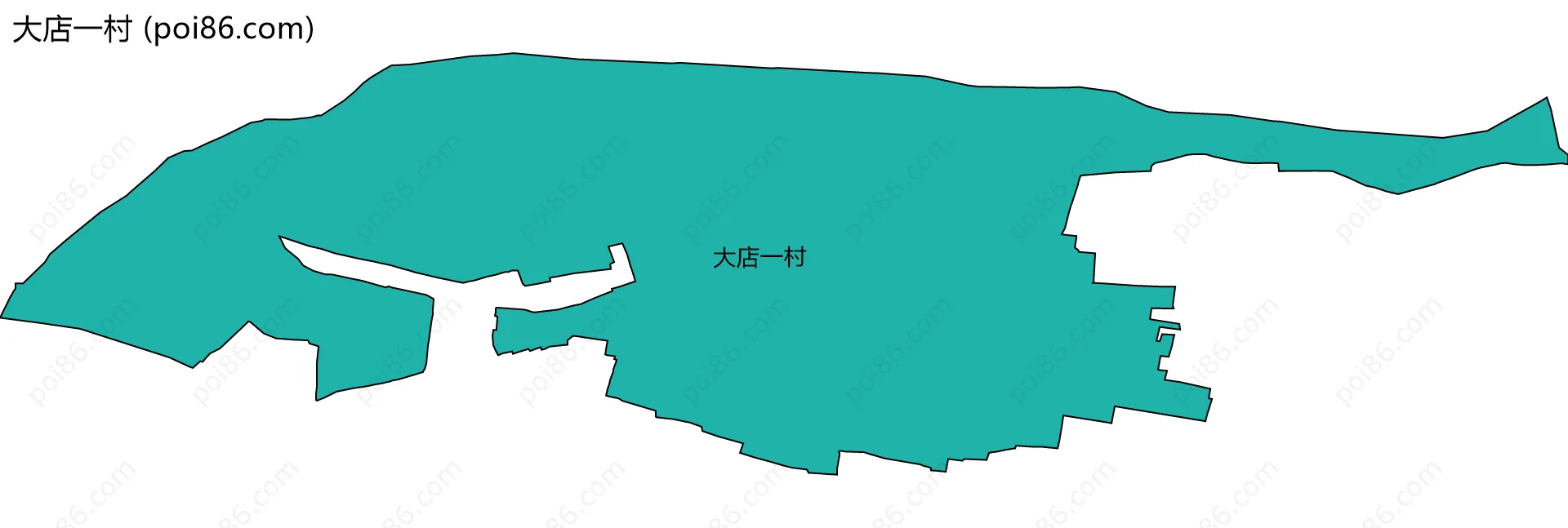 大店一村边界地图