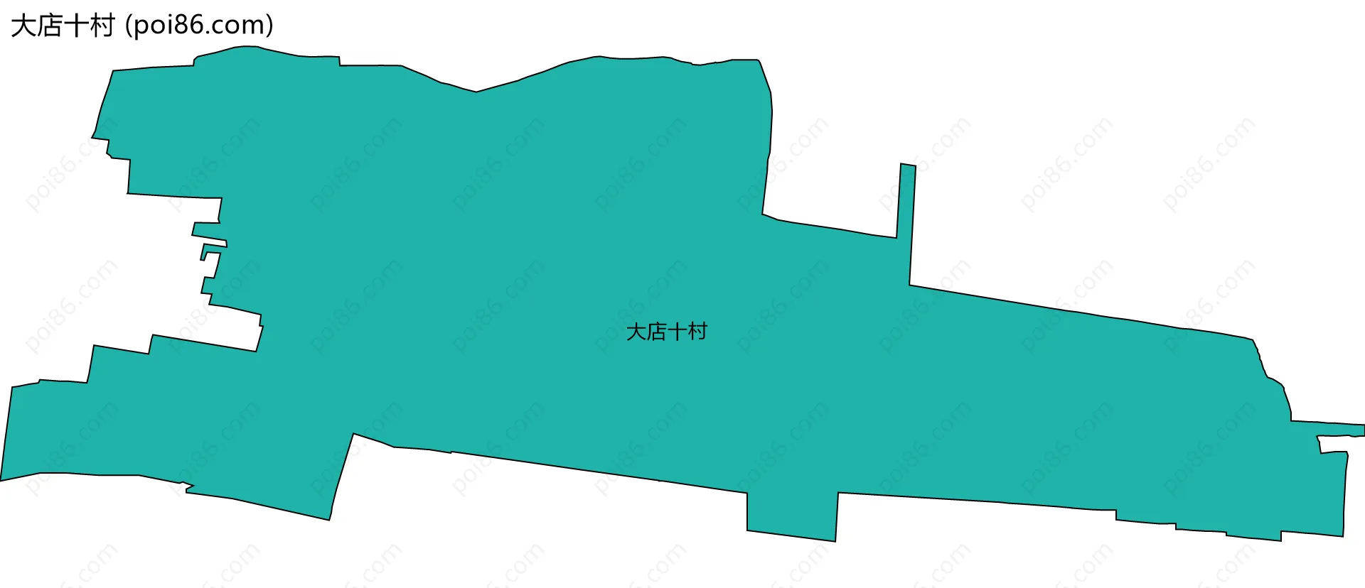 大店十村边界地图