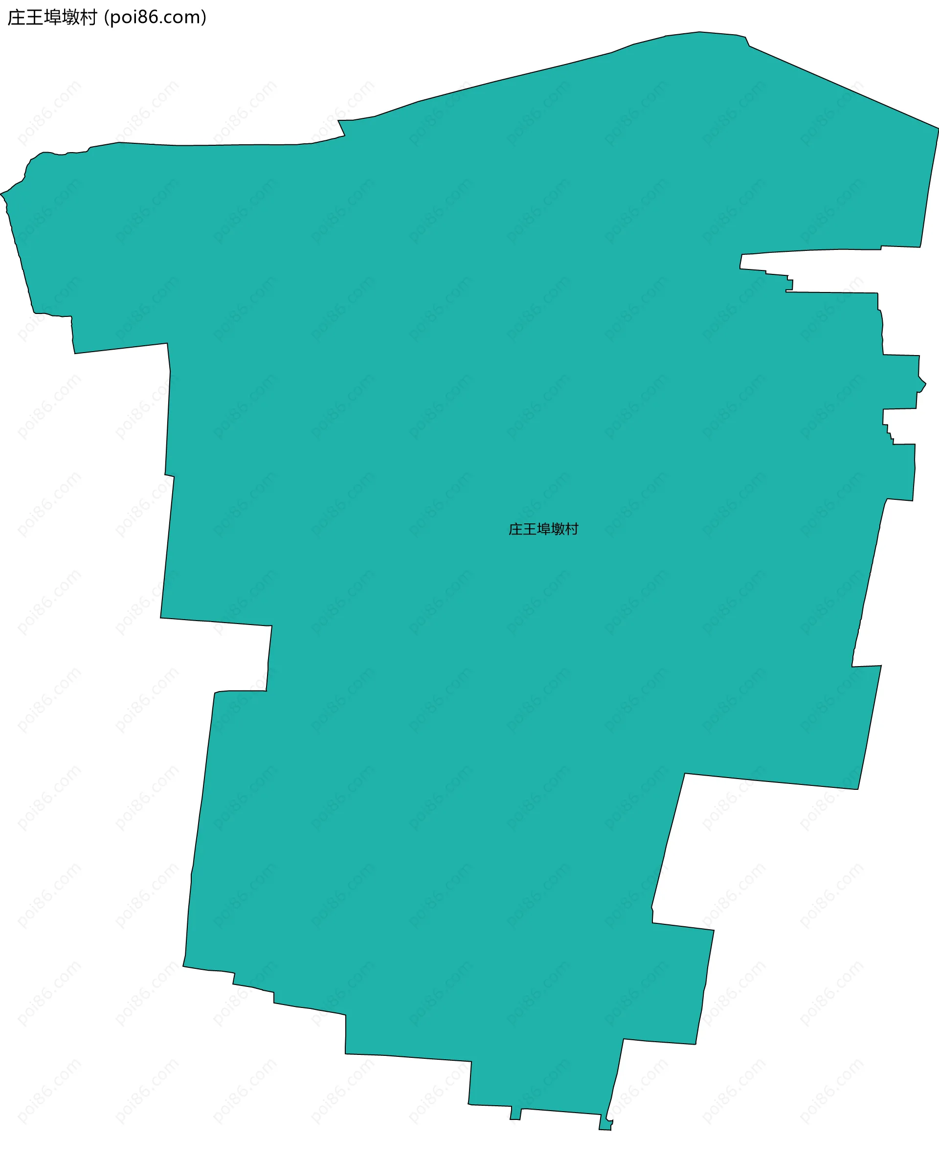 庄王埠墩村边界地图