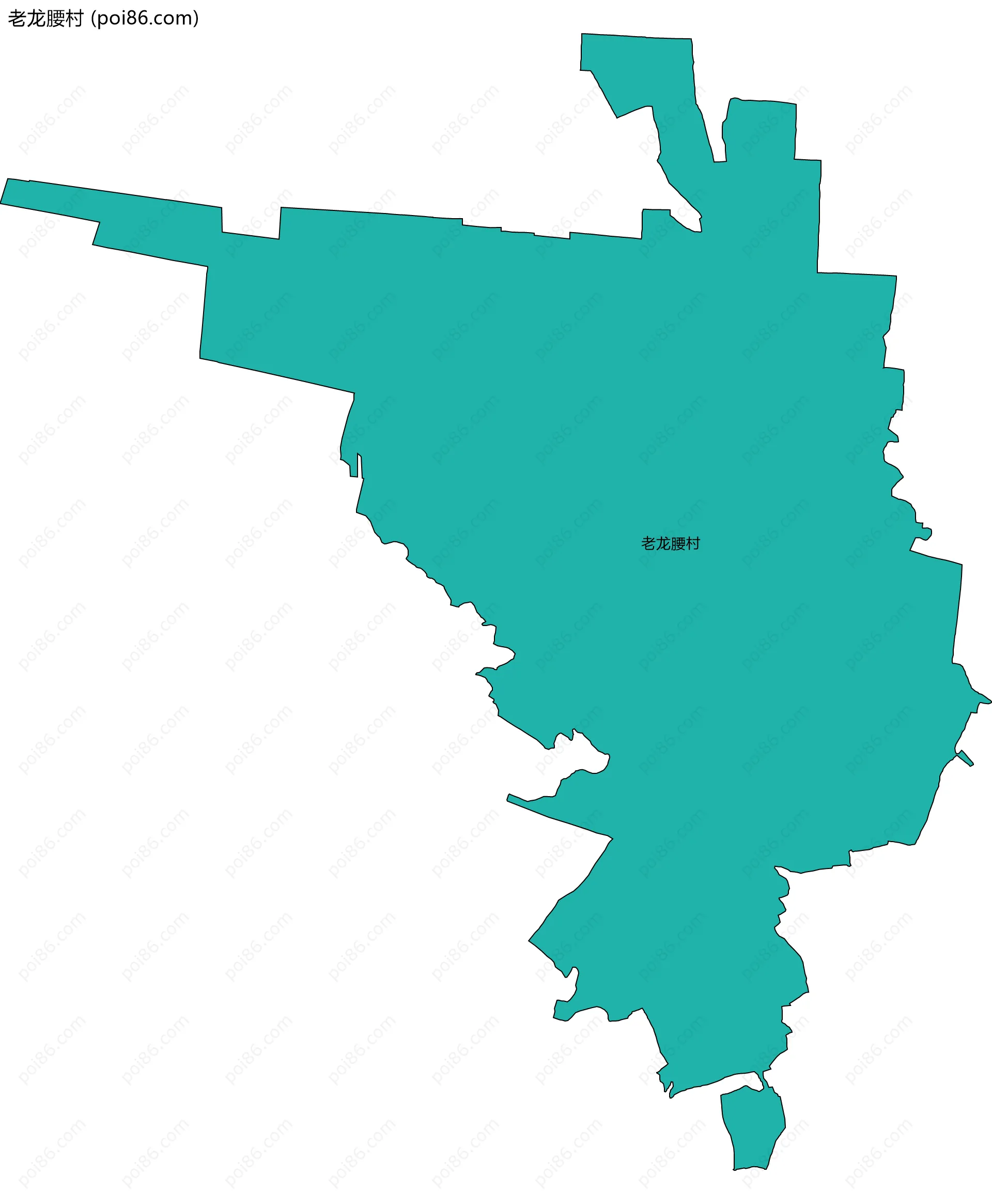 老龙腰村边界地图
