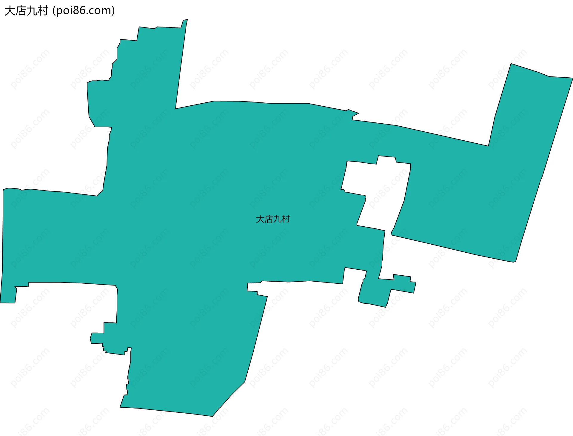 大店九村边界地图