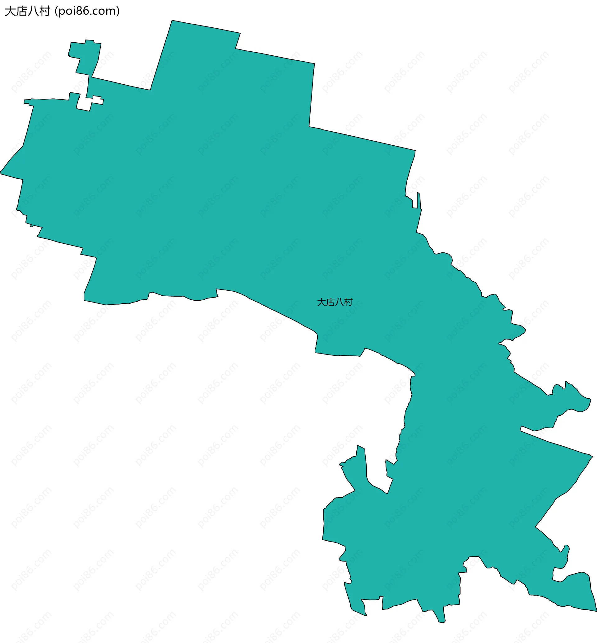 大店八村边界地图