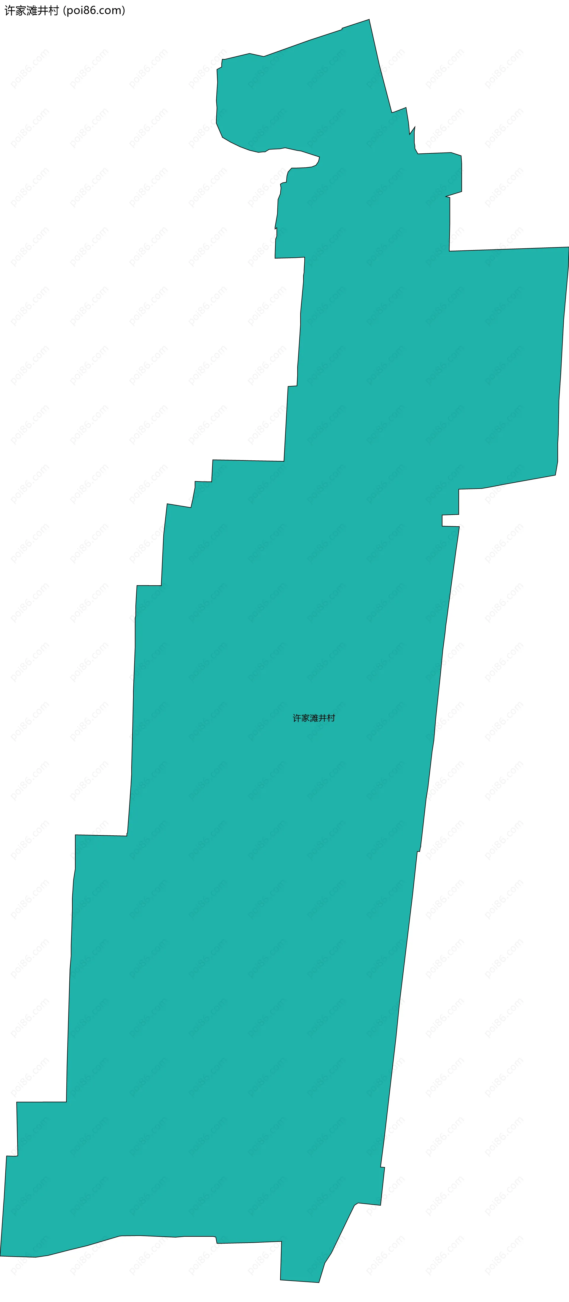 许家滩井村边界地图