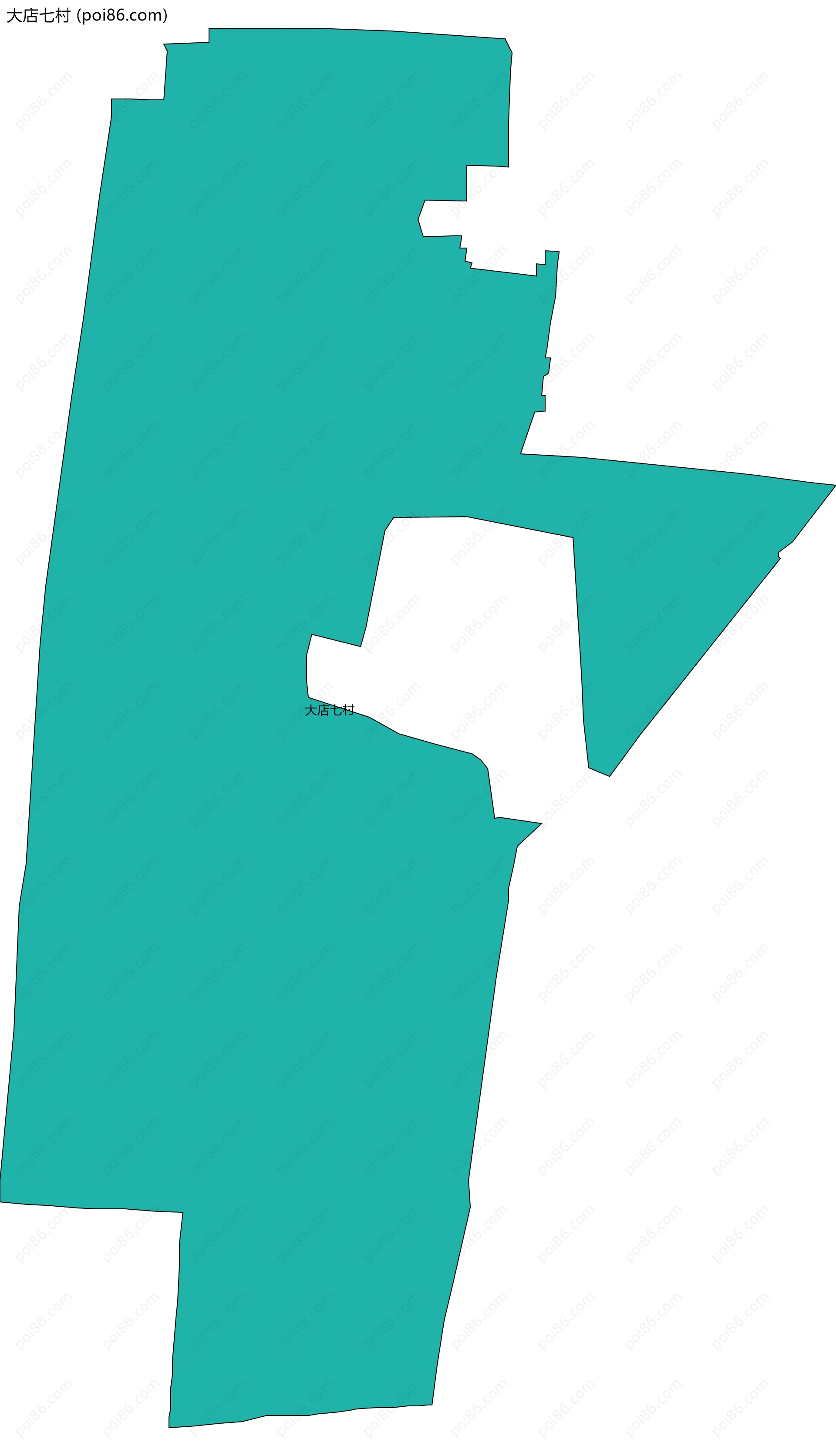 大店七村边界地图