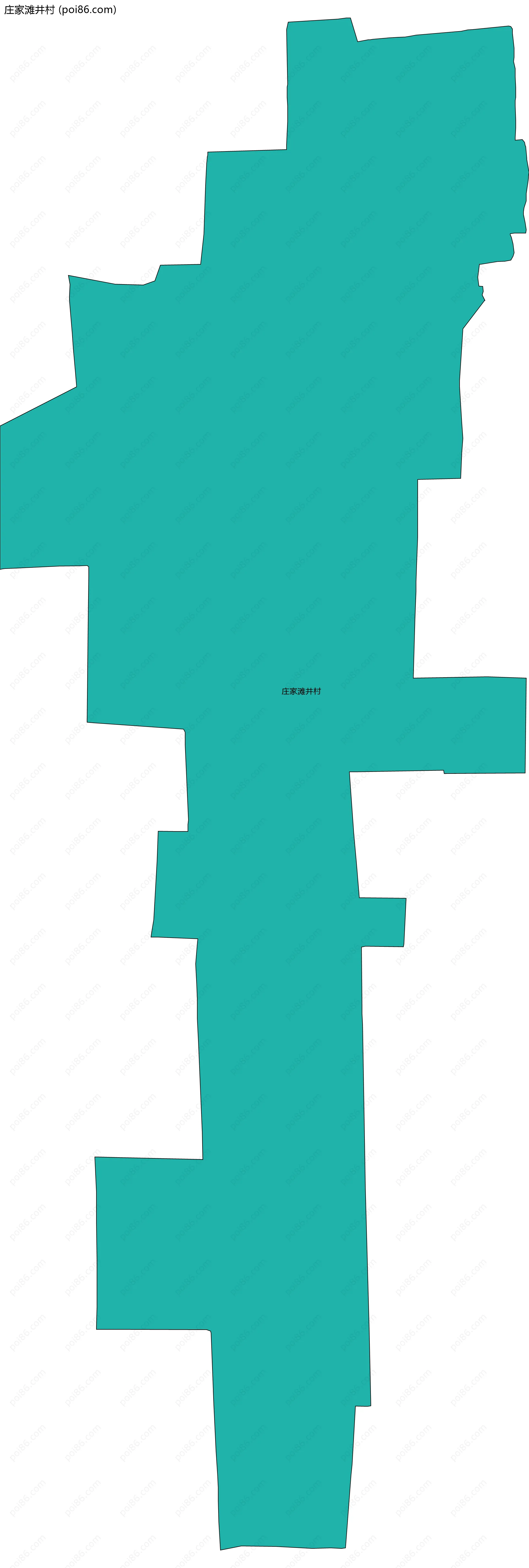 庄家滩井村边界地图