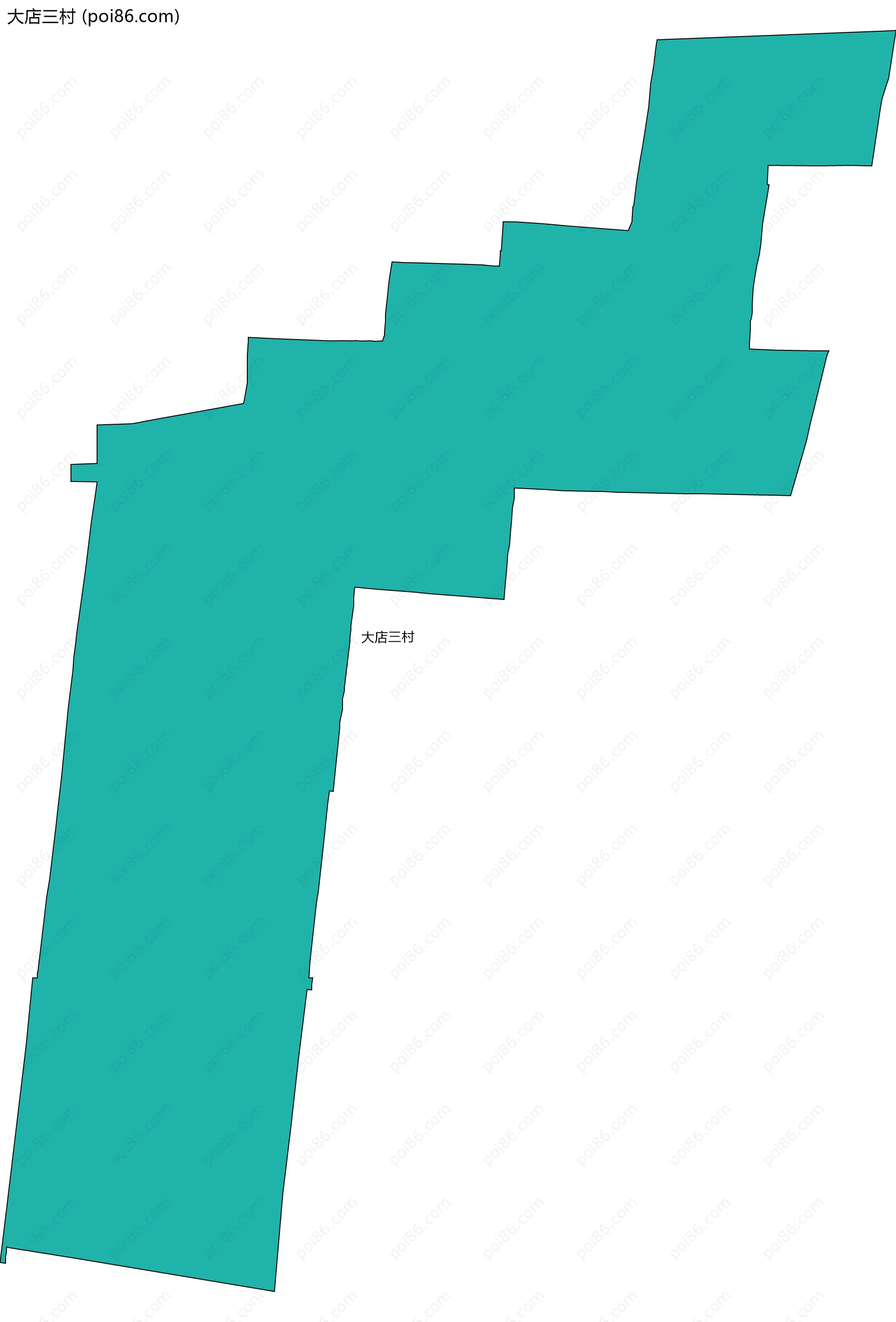 大店三村边界地图