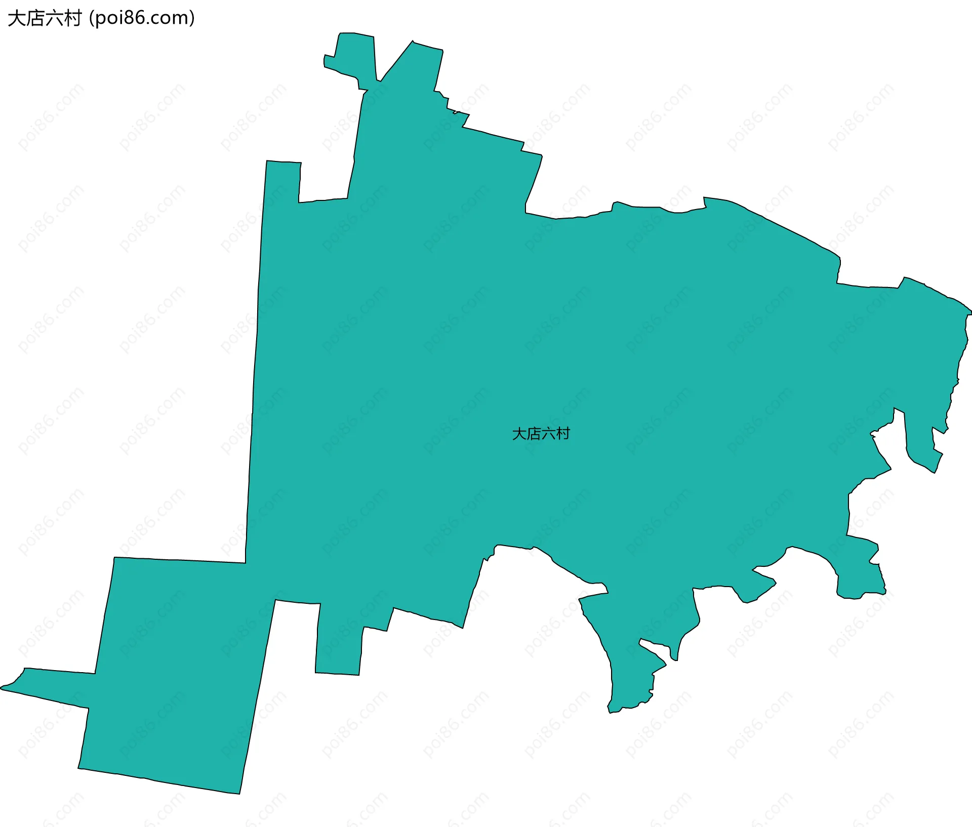 大店六村边界地图