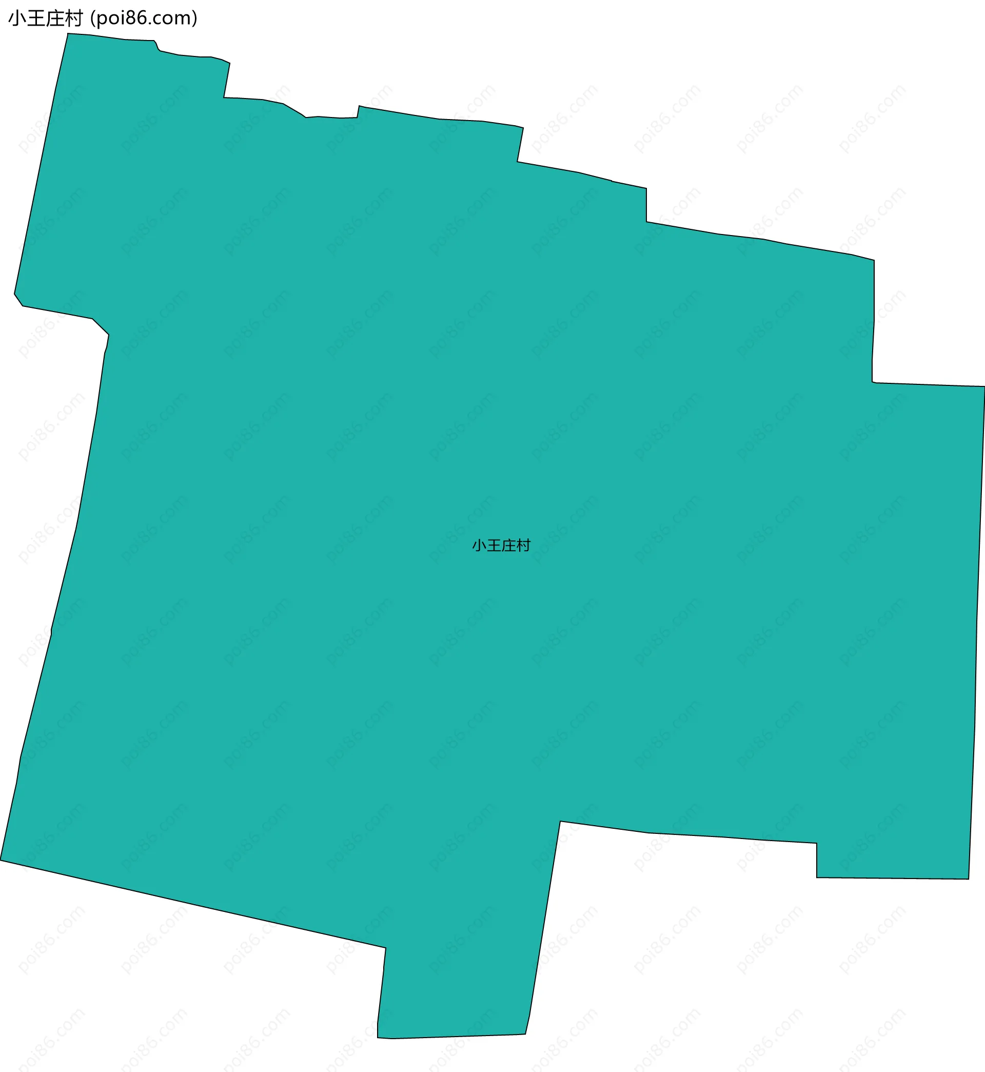 小王庄村边界地图