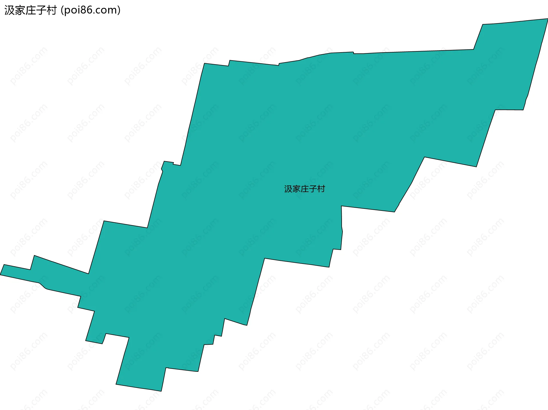 汲家庄子村边界地图