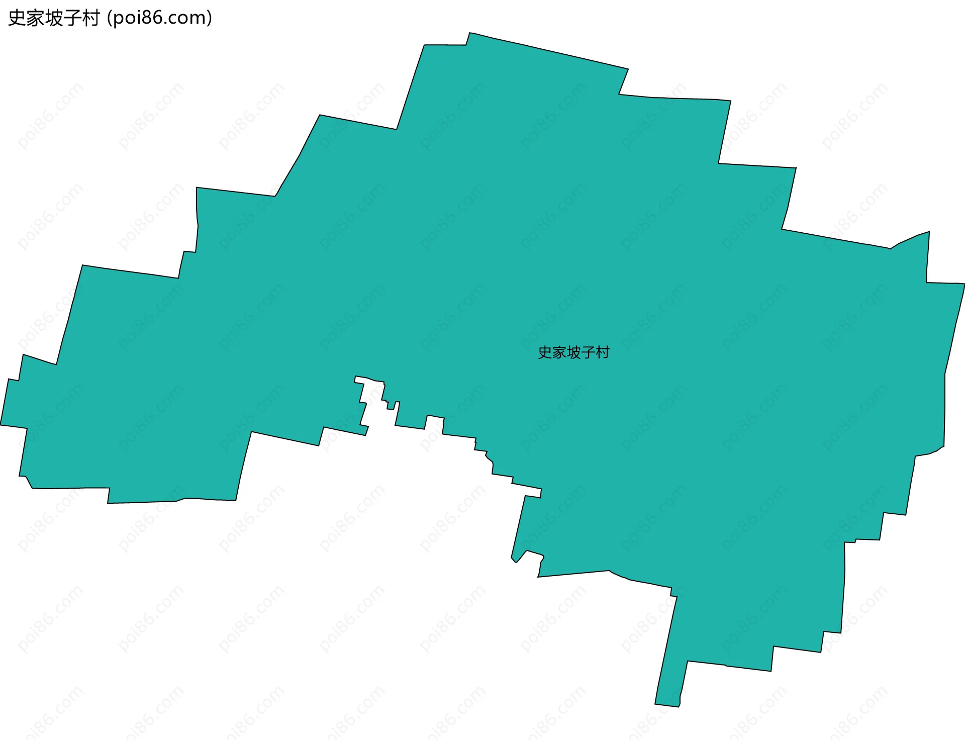 史家坡子村边界地图