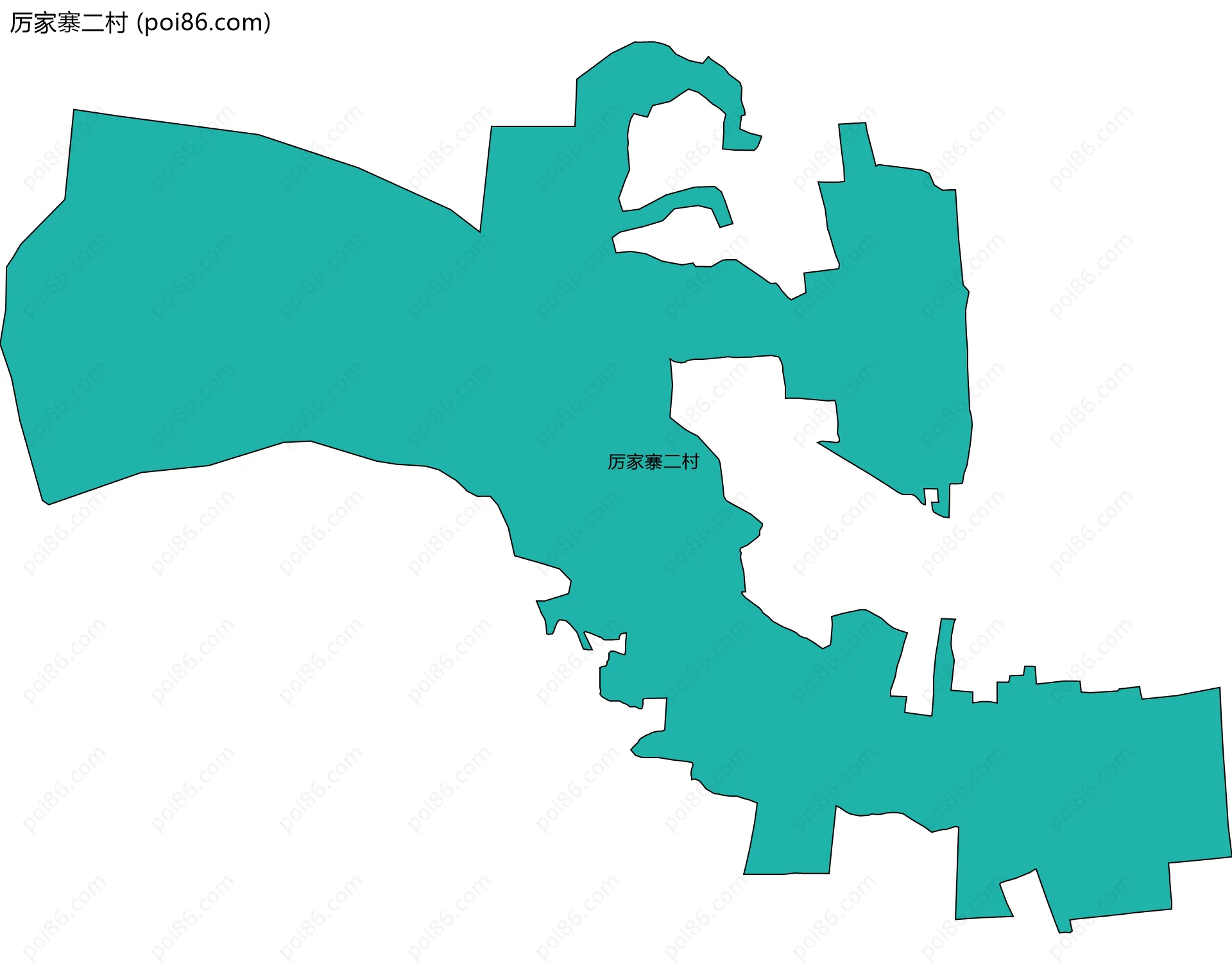 厉家寨二村边界地图