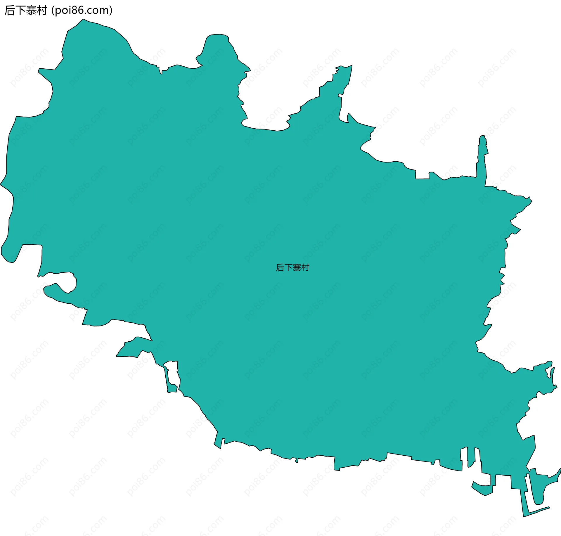 后下寨村边界地图