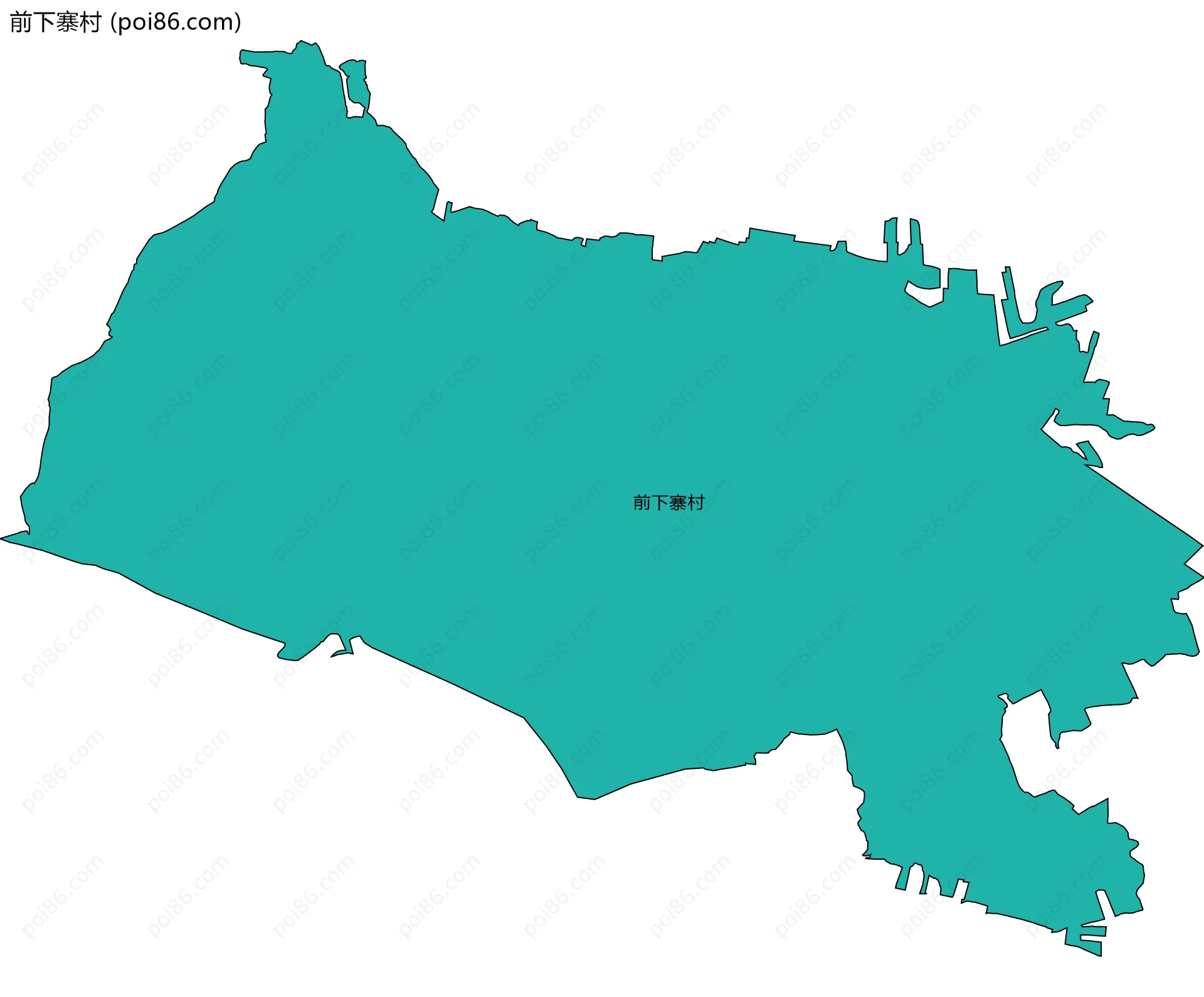 前下寨村边界地图