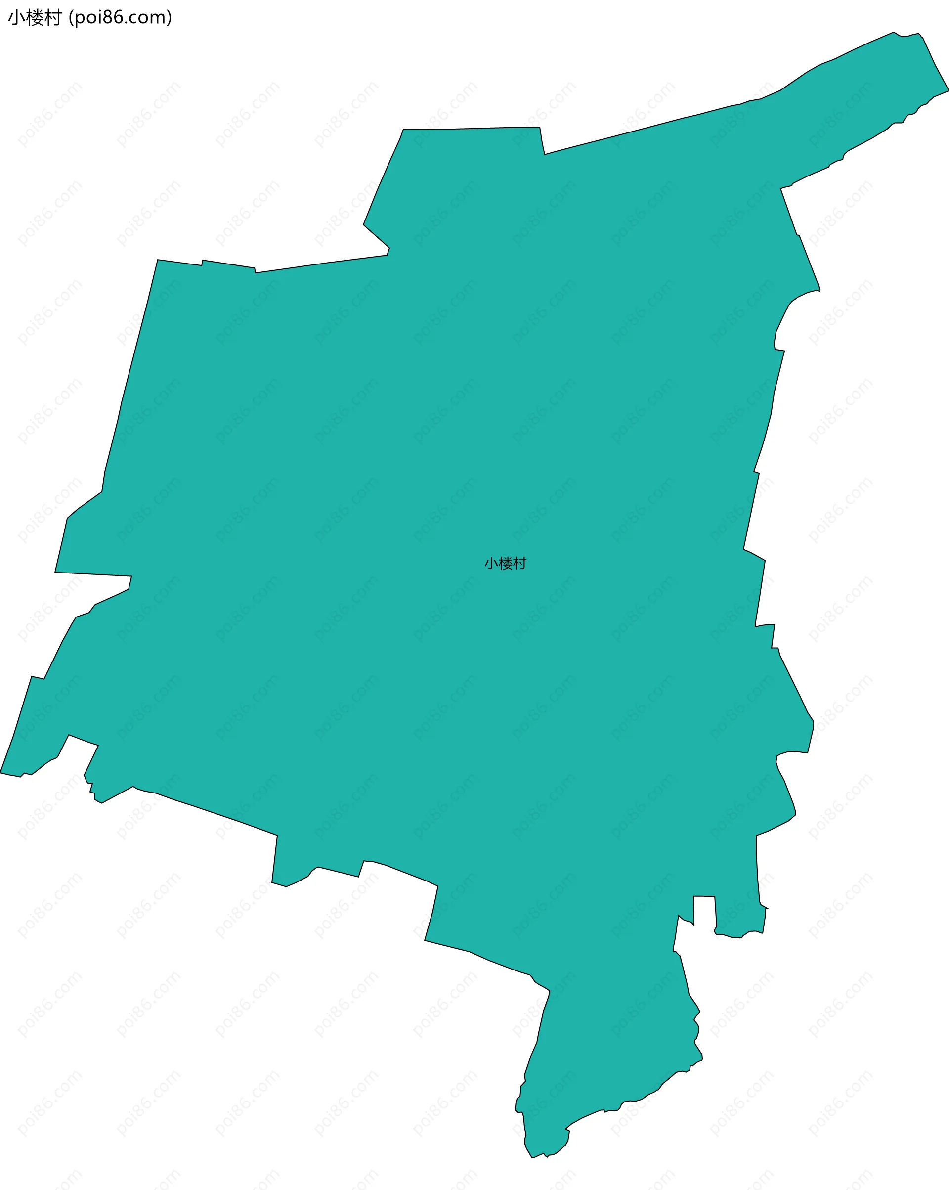 小楼村边界地图