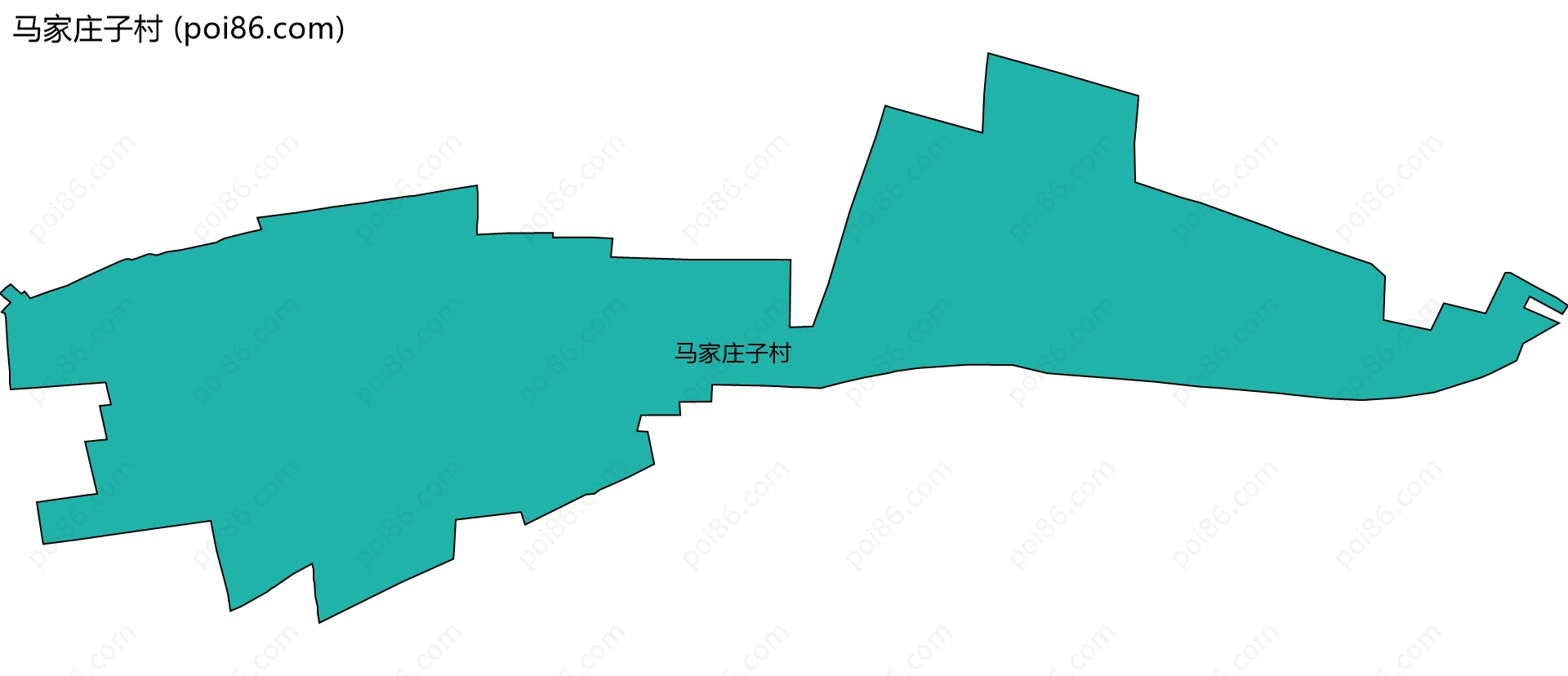 马家庄子村边界地图