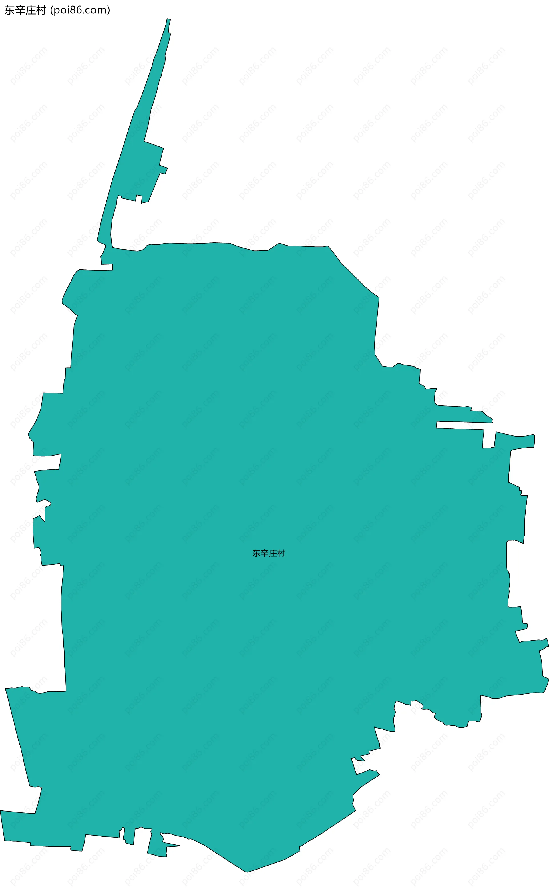 东辛庄村边界地图