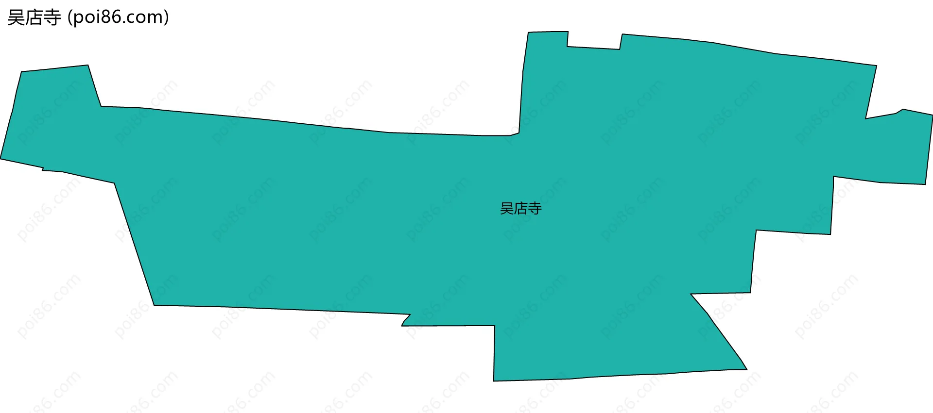 吴店寺边界地图