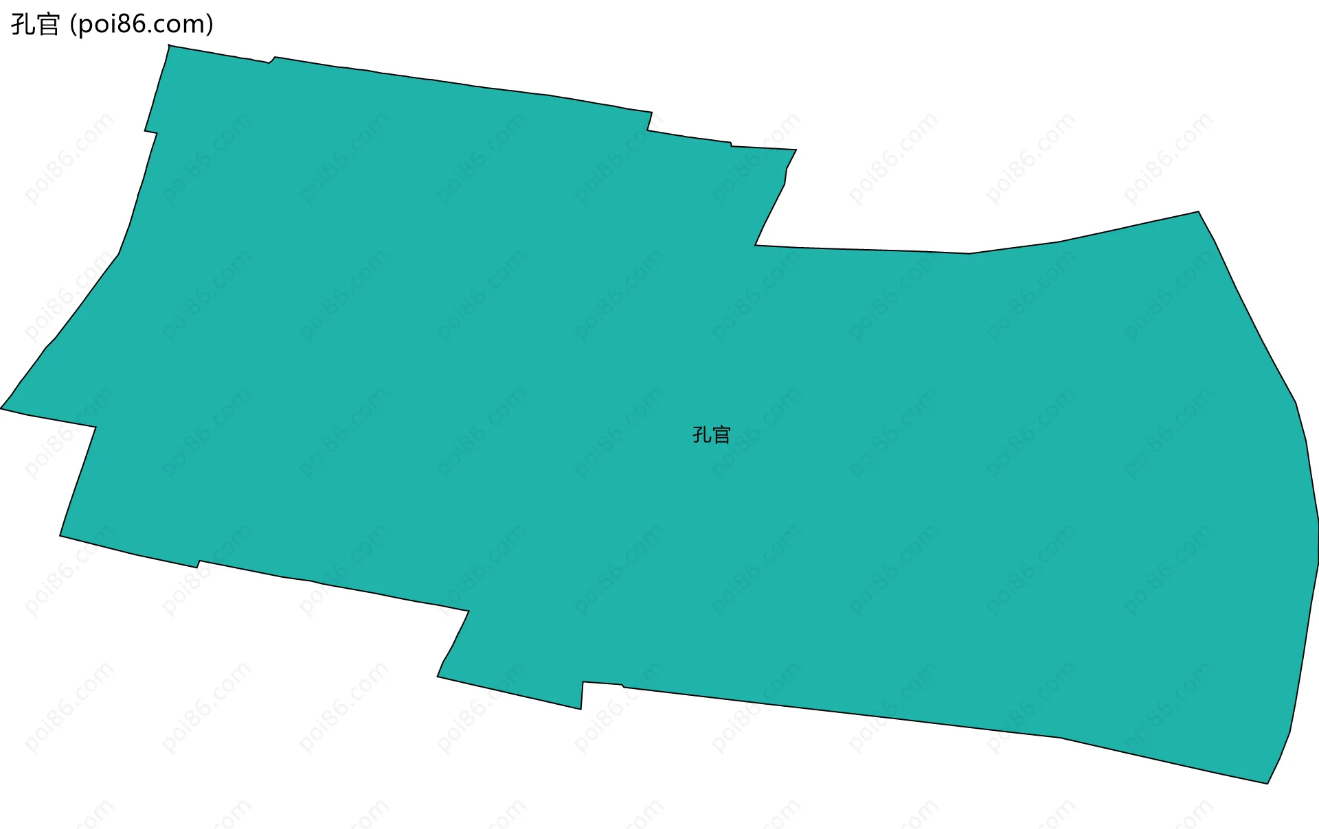 孔官边界地图