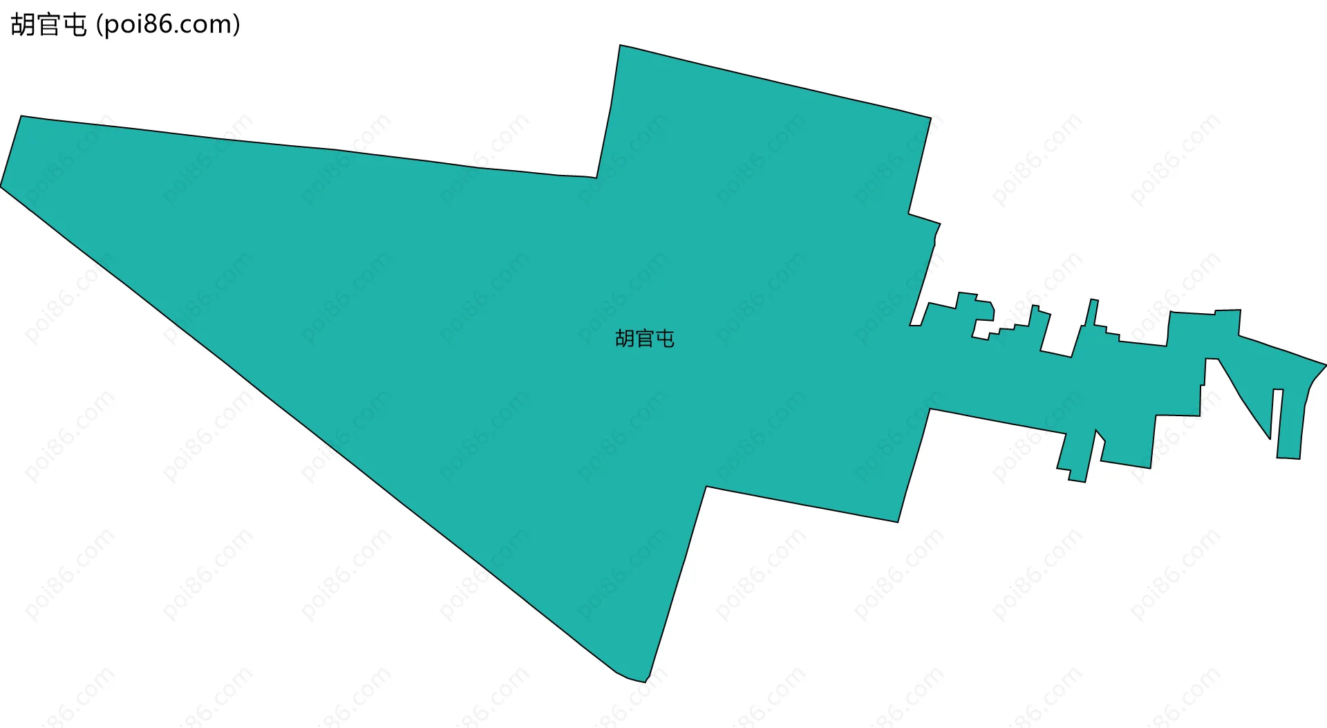 胡官屯边界地图