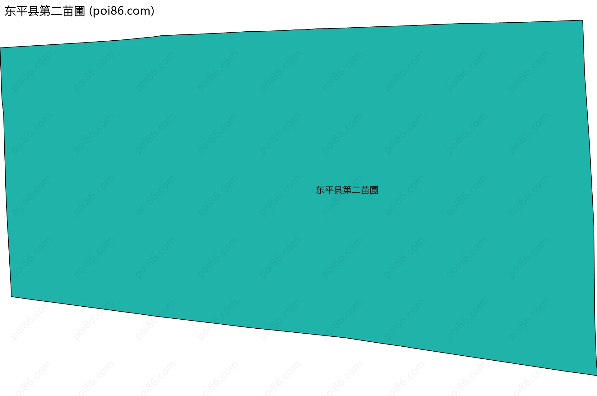 东平县第二苗圃边界地图