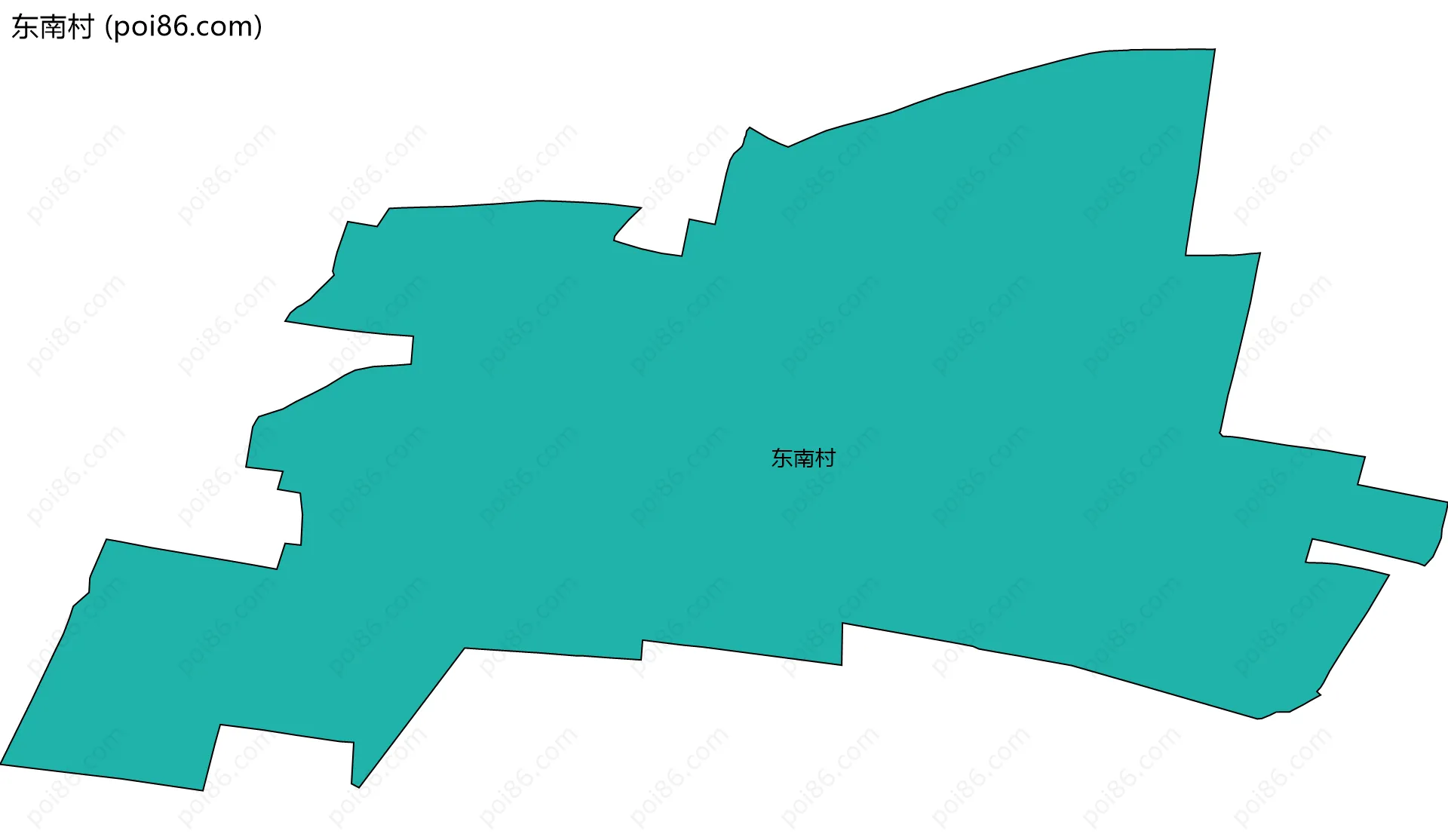 东南村边界地图