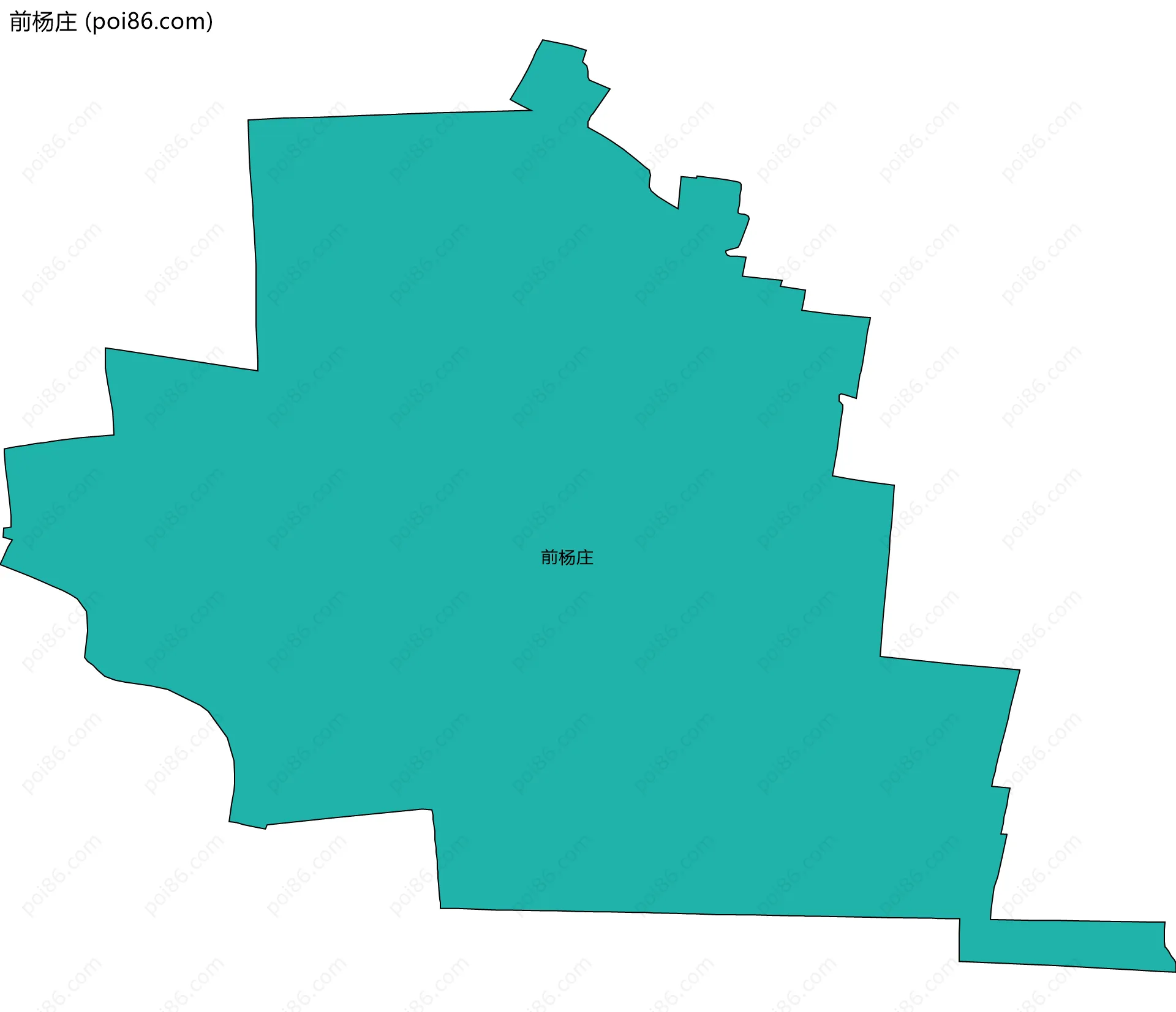 前杨庄边界地图