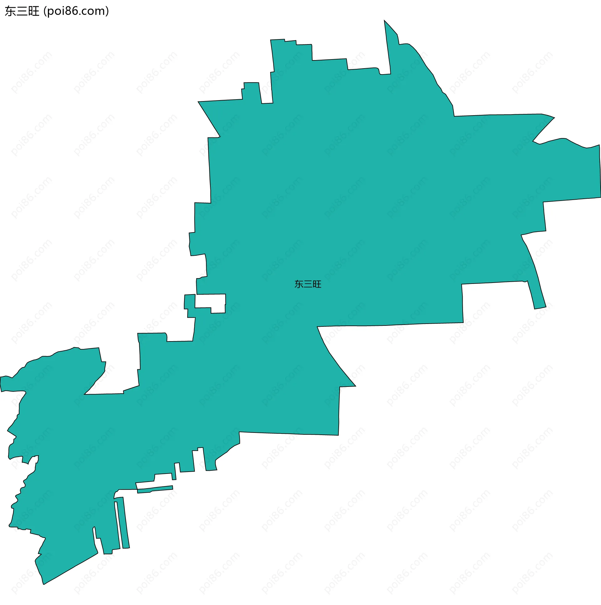 东三旺边界地图