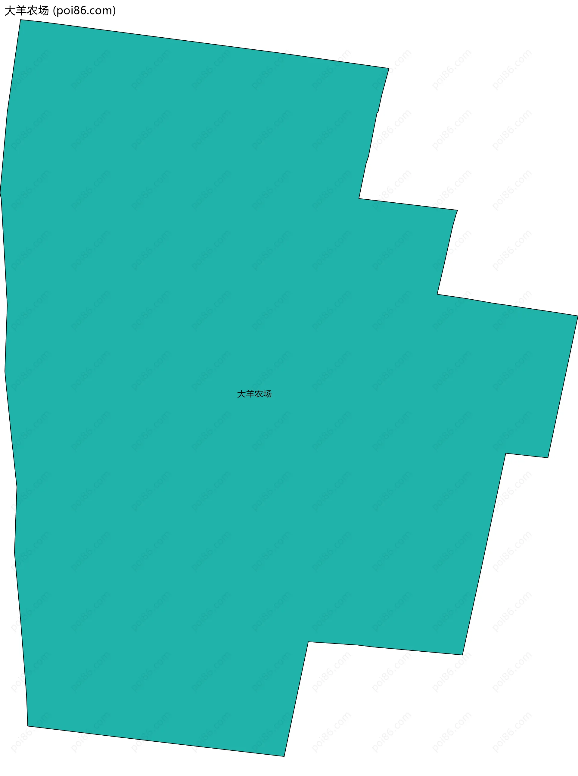 大羊农场边界地图