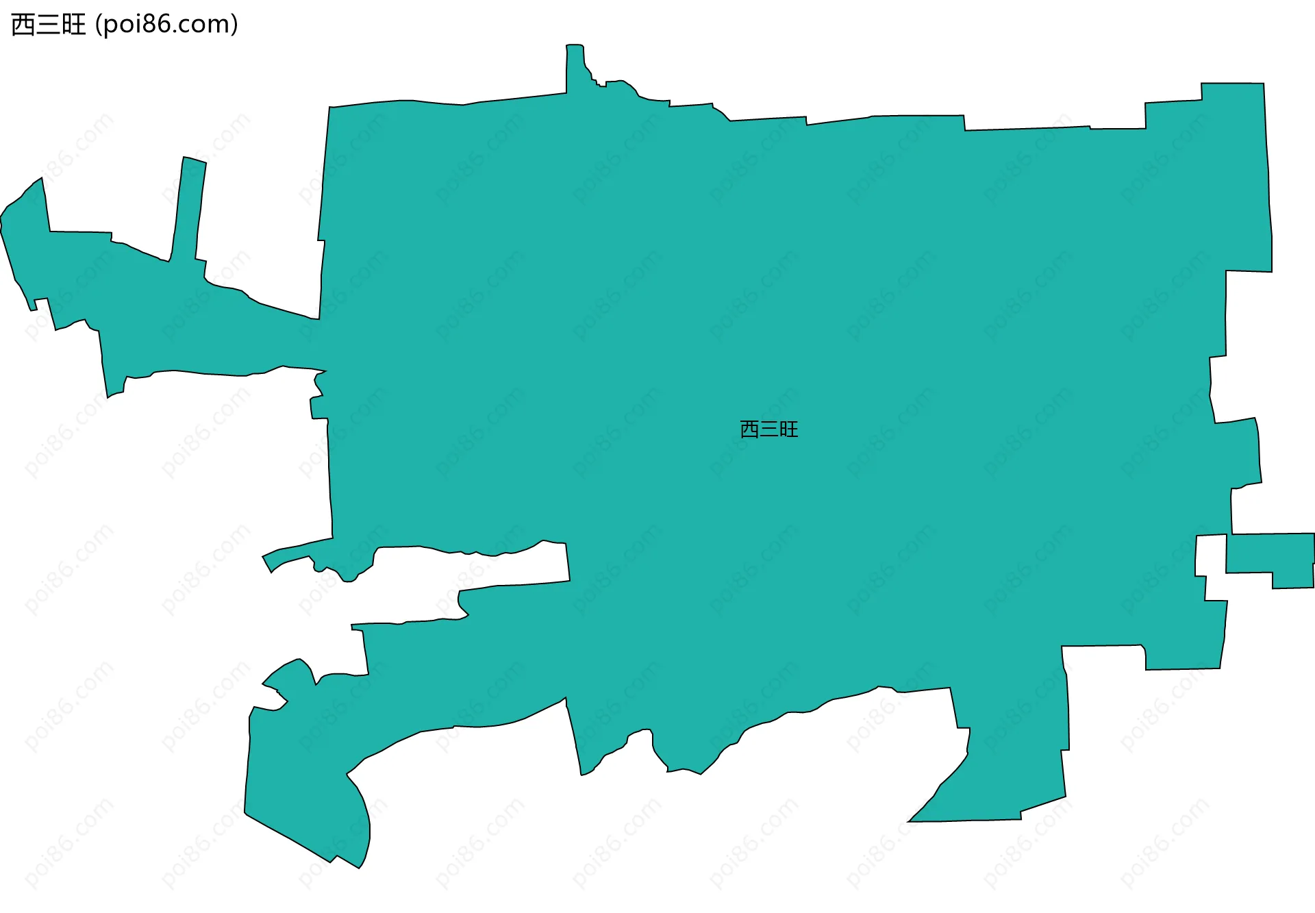 西三旺边界地图