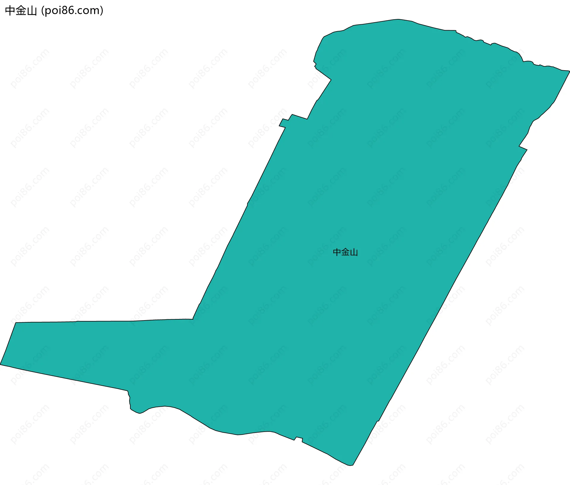 中金山边界地图