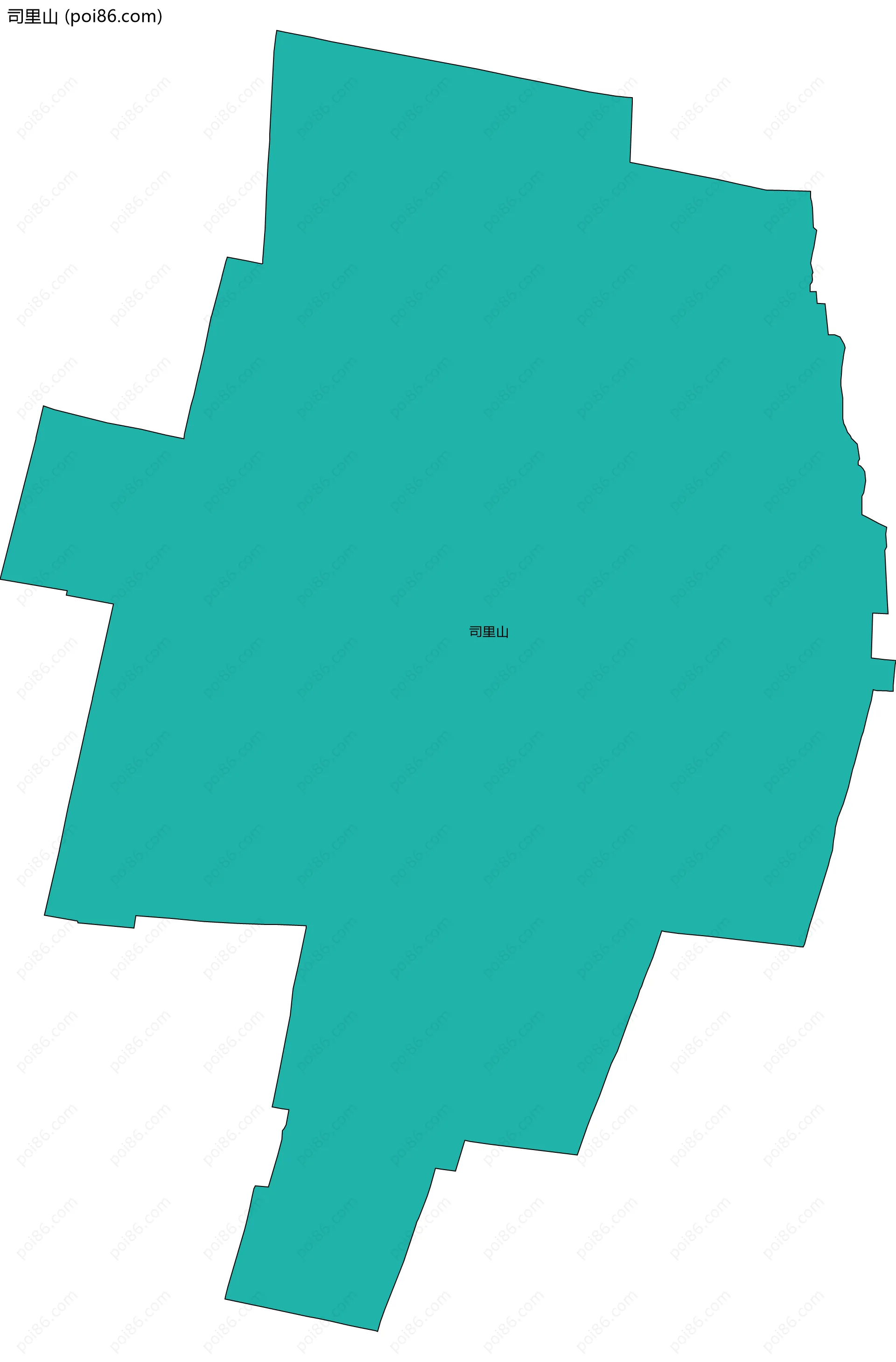 司里山边界地图