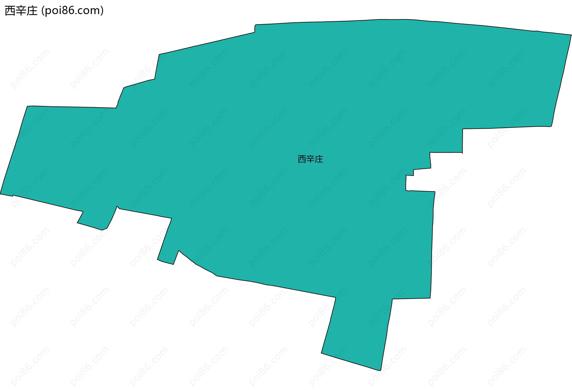 西辛庄边界地图